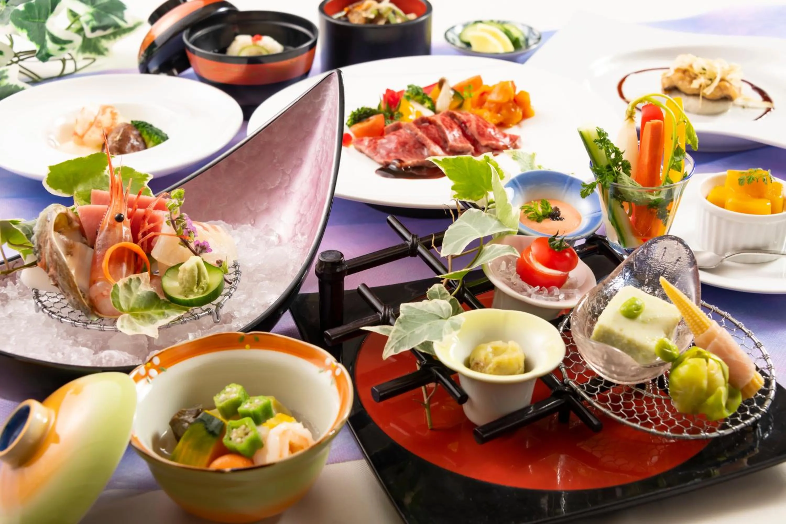 Dinner in Hotel Symphony Sagae Onsen