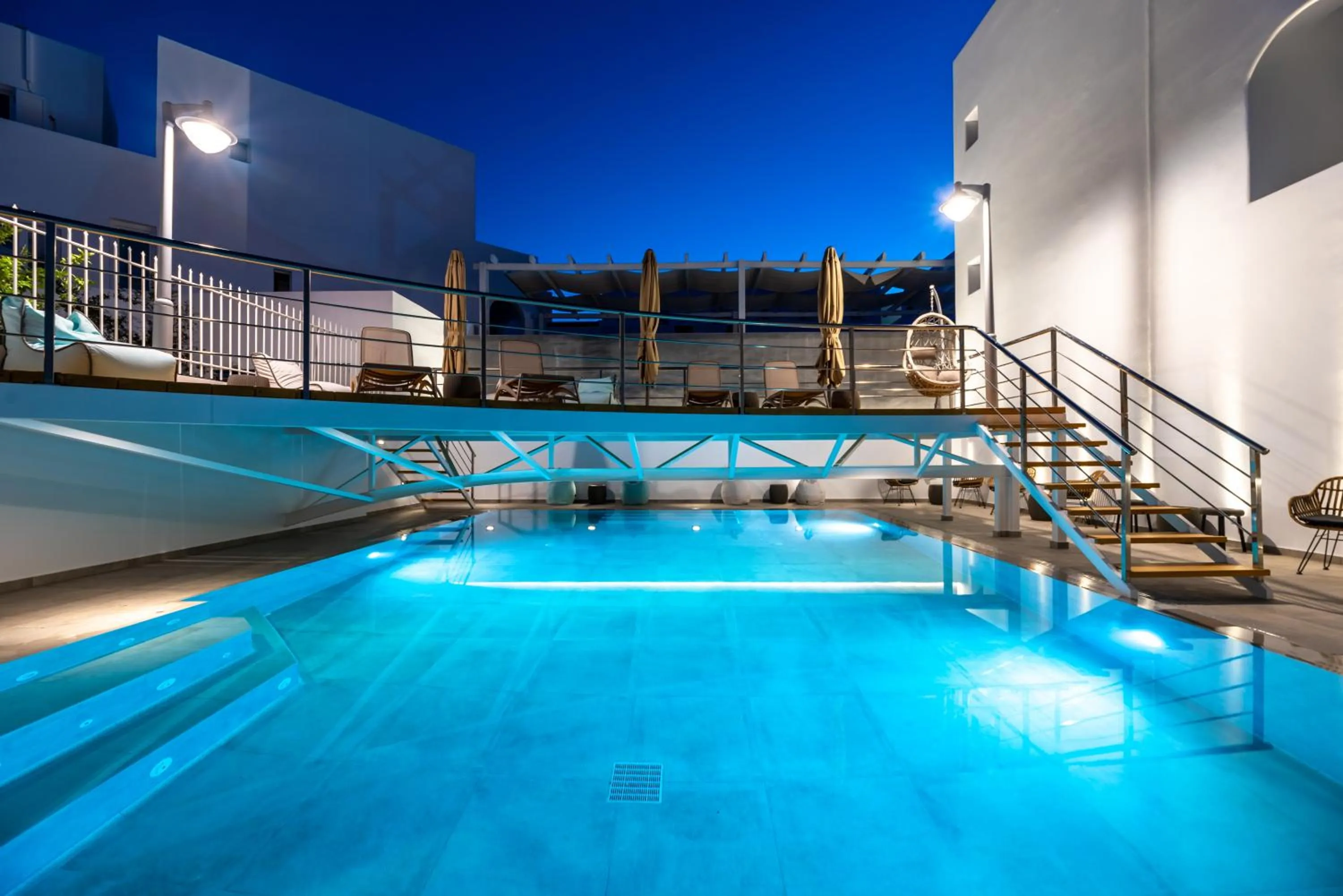 Swimming pool in Deluxe Suites Santorini