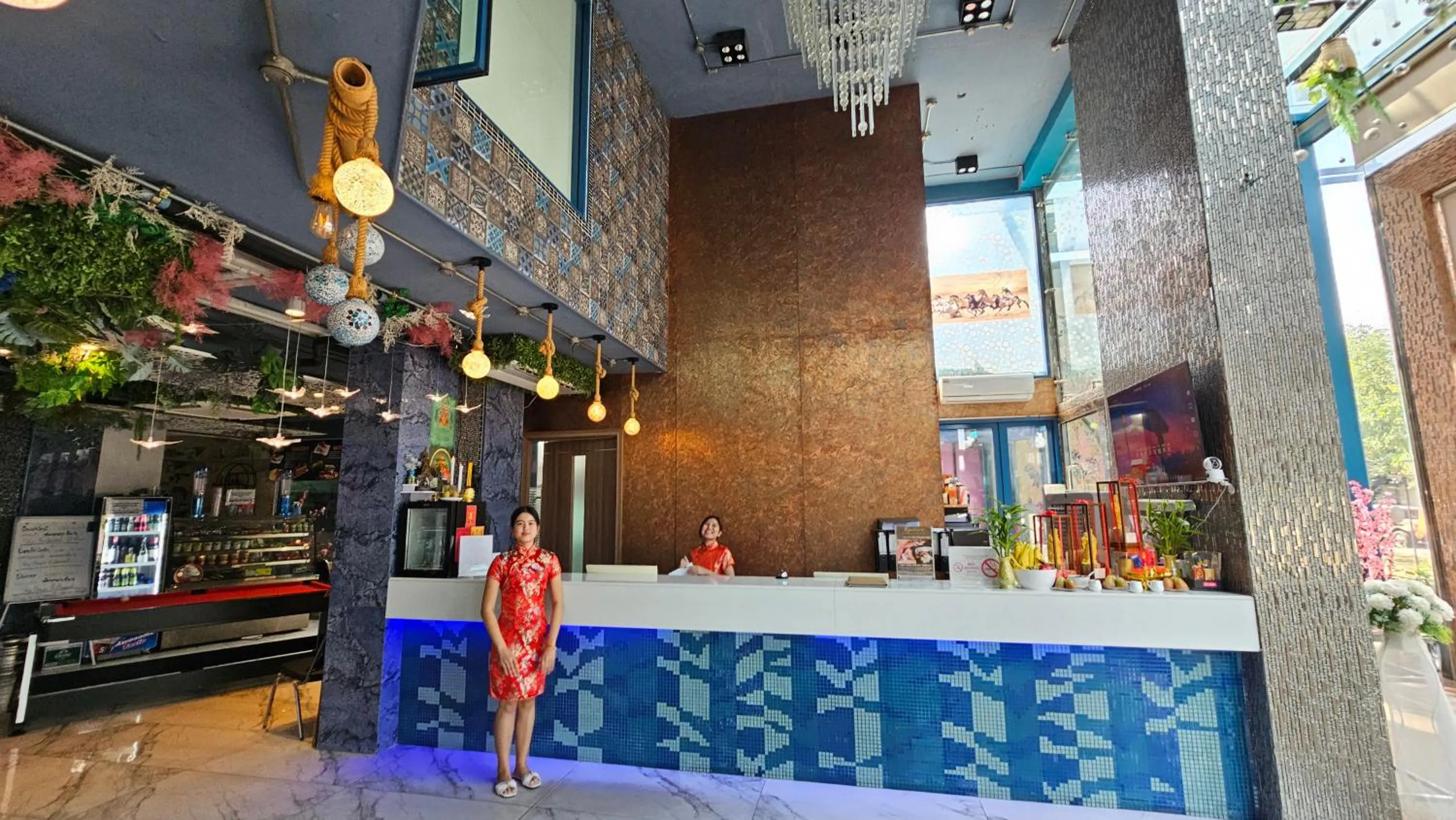 Lobby or reception in BlueTel Re'sidencE Bangkok IMPACT บลูเทล เรซิดองส์ กรุงเทพ อิมแพค