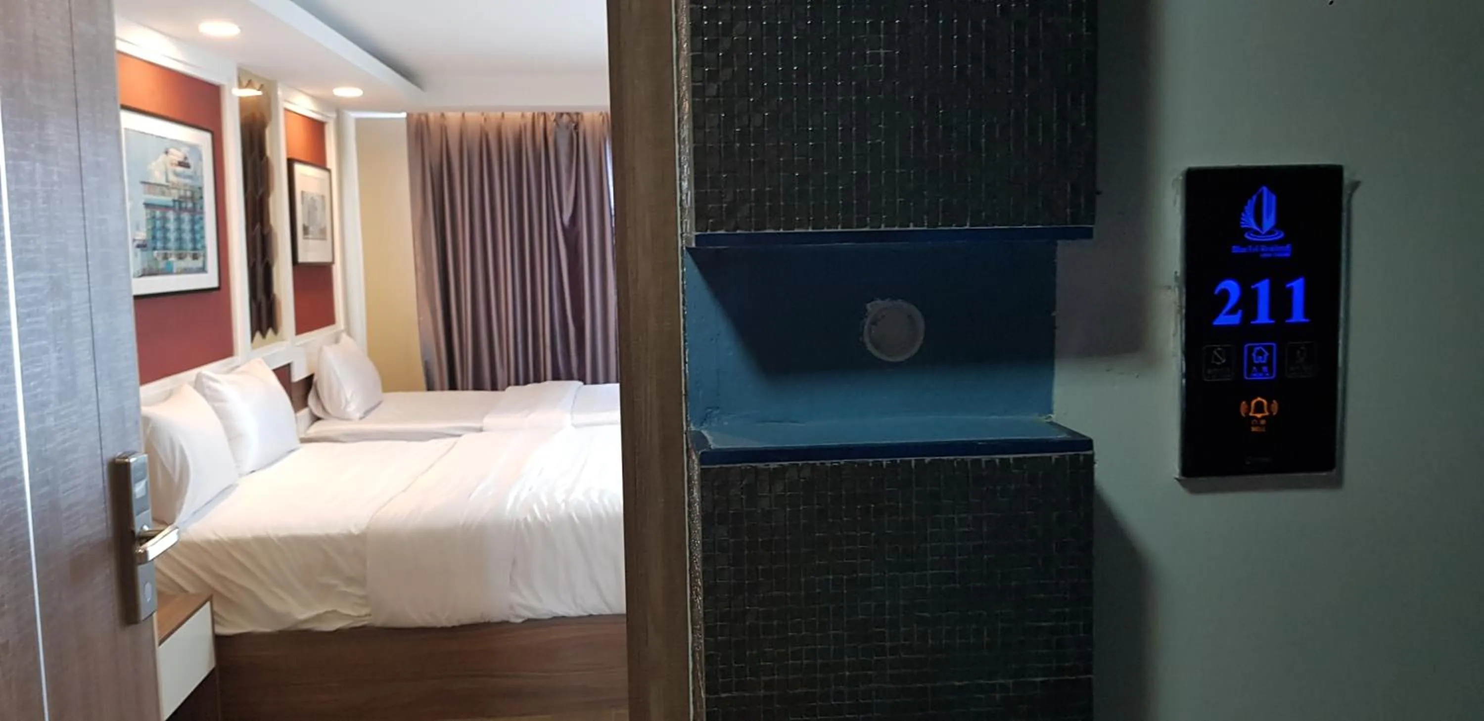 Bed in BlueTel Re'sidencE Bangkok IMPACT บลูเทล เรซิดองส์ กรุงเทพ อิมแพค