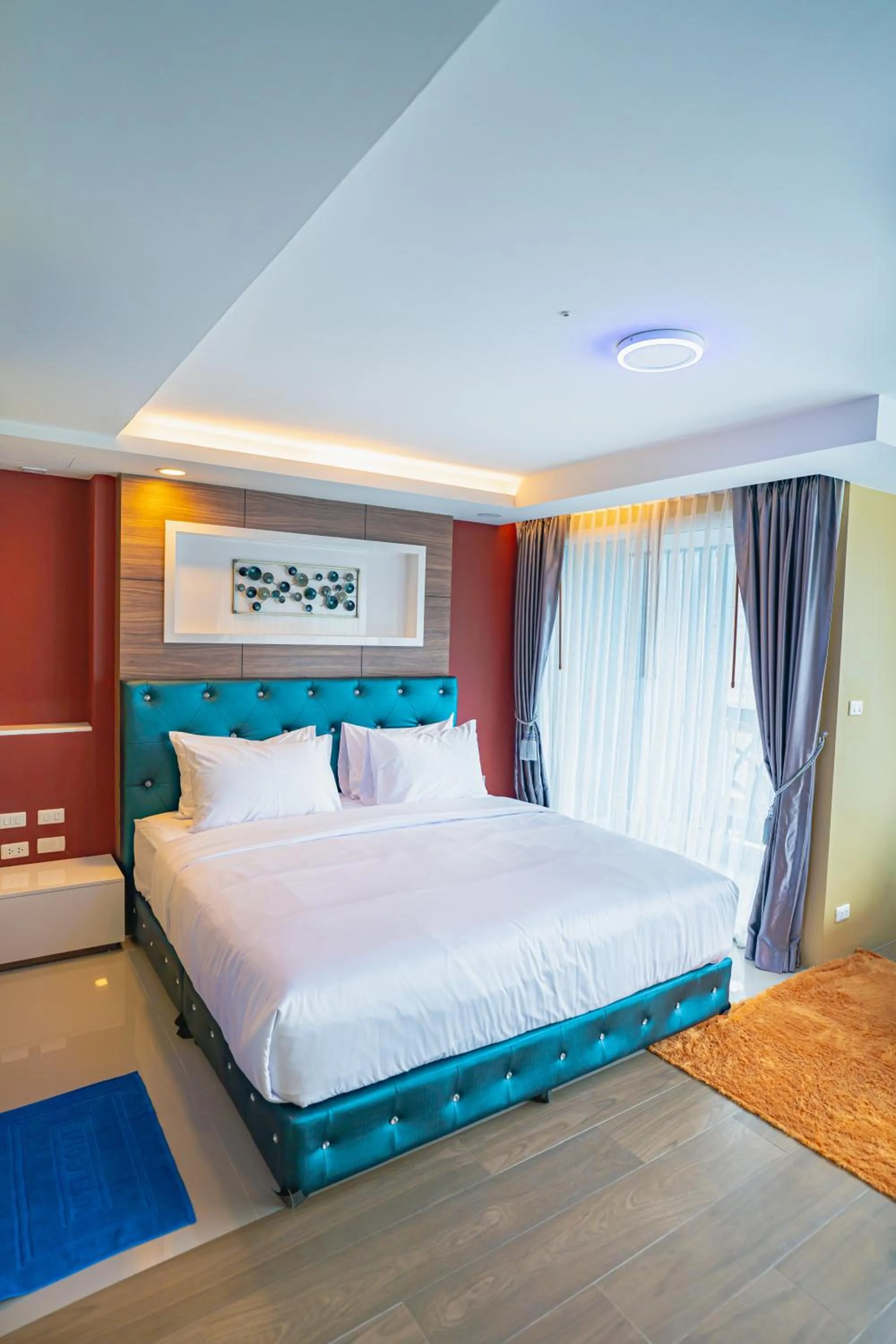 Bed in BlueTel Re'sidencE Bangkok IMPACT บลูเทล เรซิดองส์ กรุงเทพ อิมแพค
