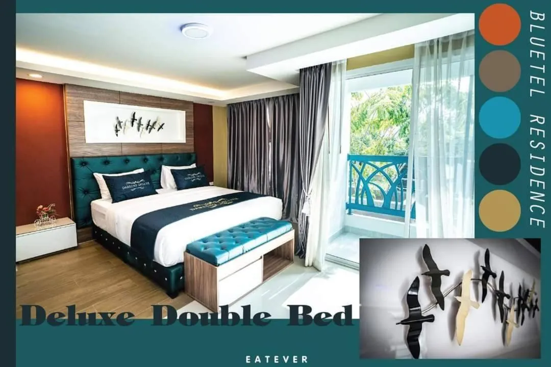 Bed in BlueTel Re'sidencE Bangkok IMPACT บลูเทล เรซิดองส์ กรุงเทพ อิมแพค