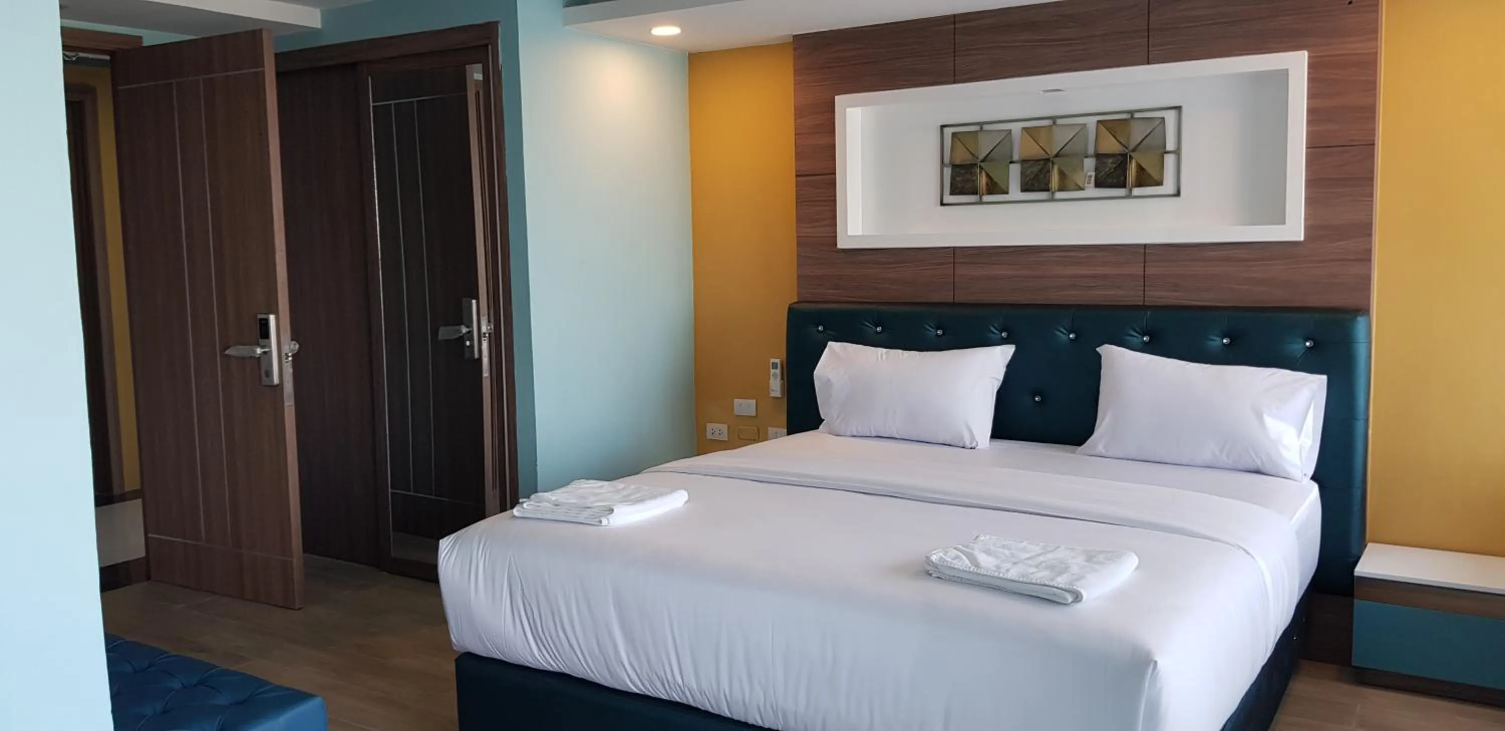 Bed in BlueTel Re'sidencE Bangkok IMPACT บลูเทล เรซิดองส์ กรุงเทพ อิมแพค