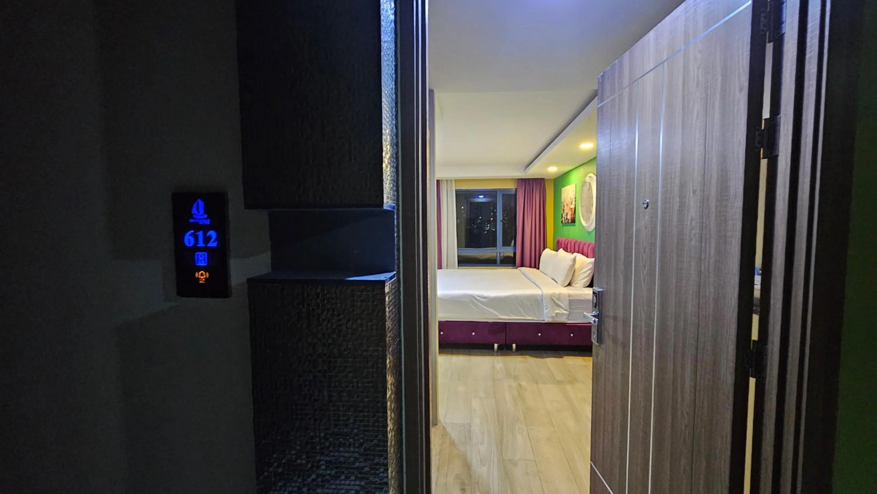 Bed in BlueTel Re'sidencE Bangkok IMPACT บลูเทล เรซิดองส์ กรุงเทพ อิมแพค