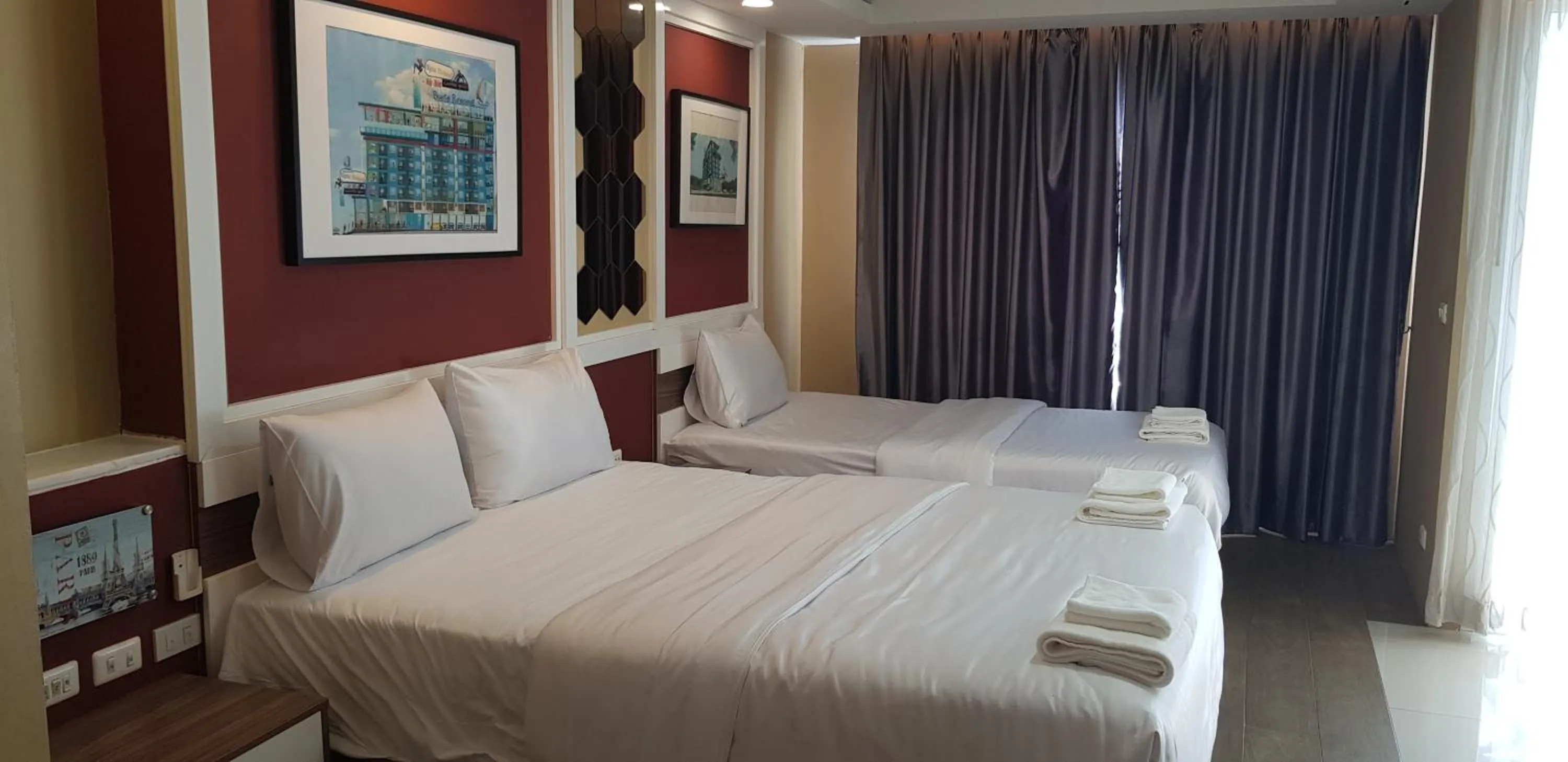 Bed in BlueTel Re'sidencE Bangkok IMPACT บลูเทล เรซิดองส์ กรุงเทพ อิมแพค