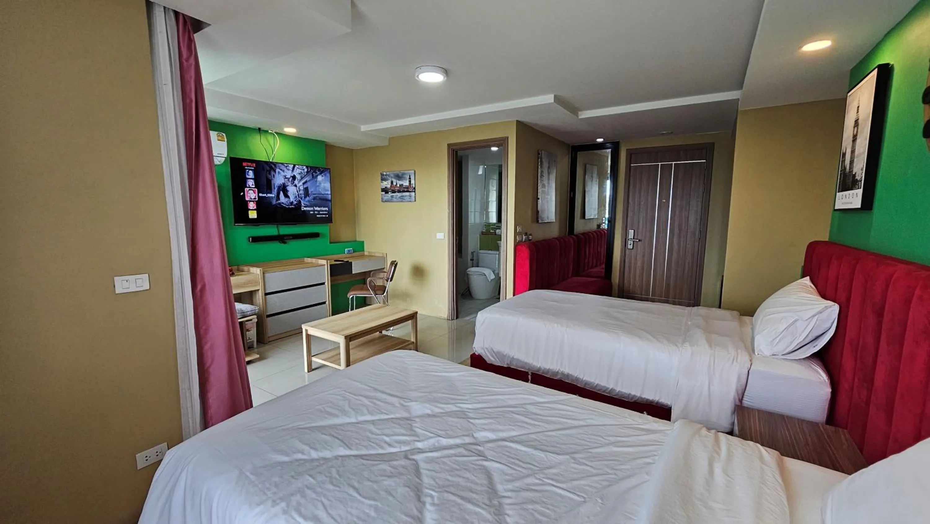 Bed in BlueTel Re'sidencE Bangkok IMPACT บลูเทล เรซิดองส์ กรุงเทพ อิมแพค