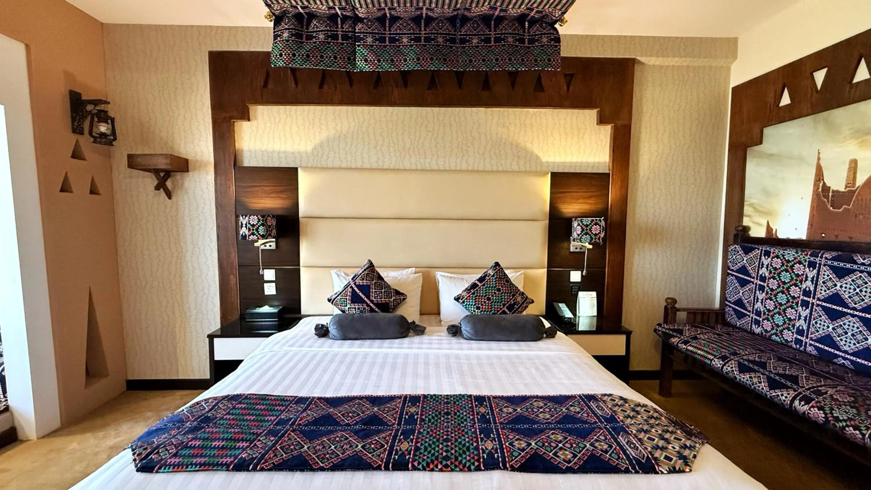 Bed in Holiday Villa Hail