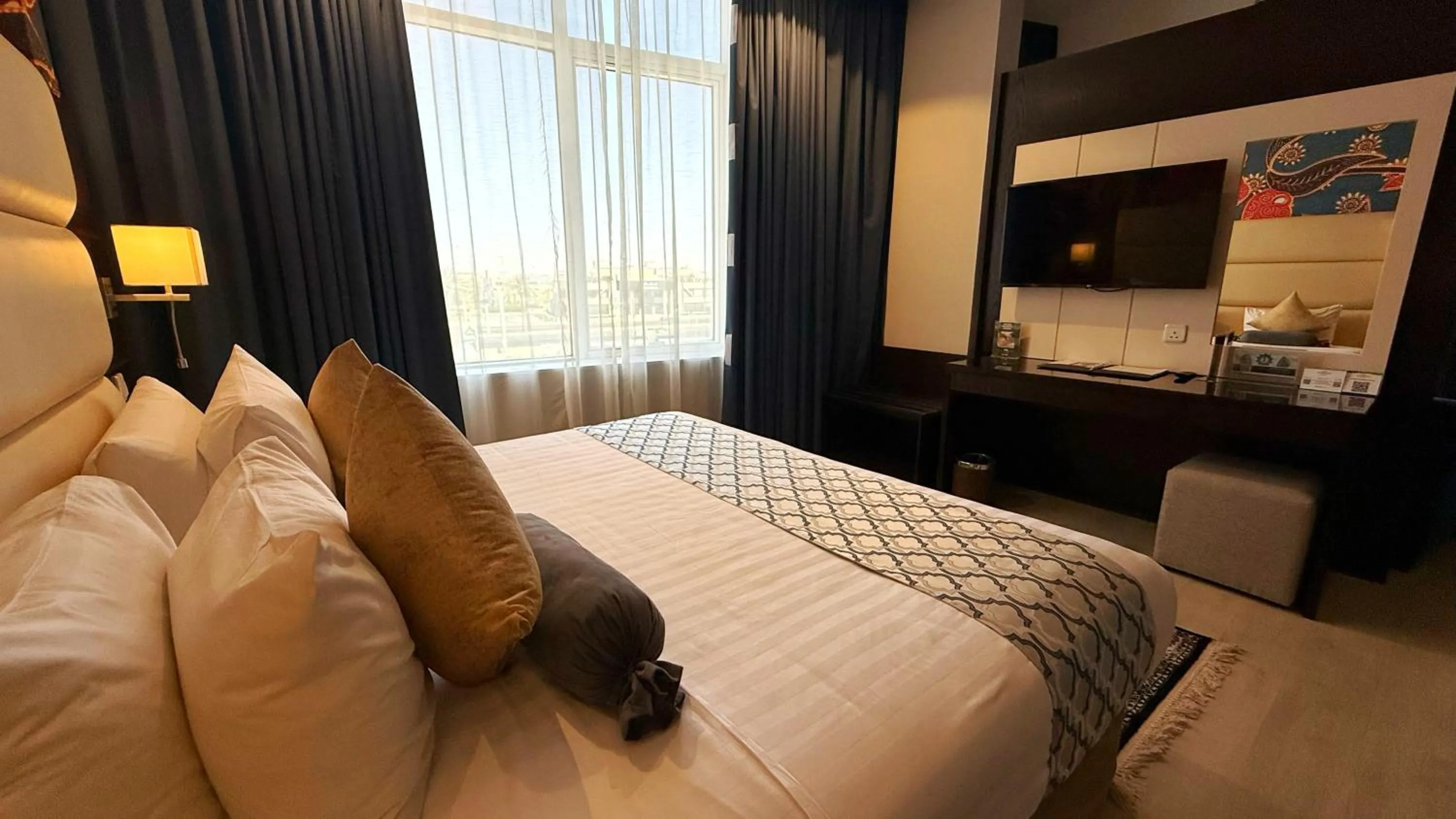 Living room, Bed in Holiday Villa Hail