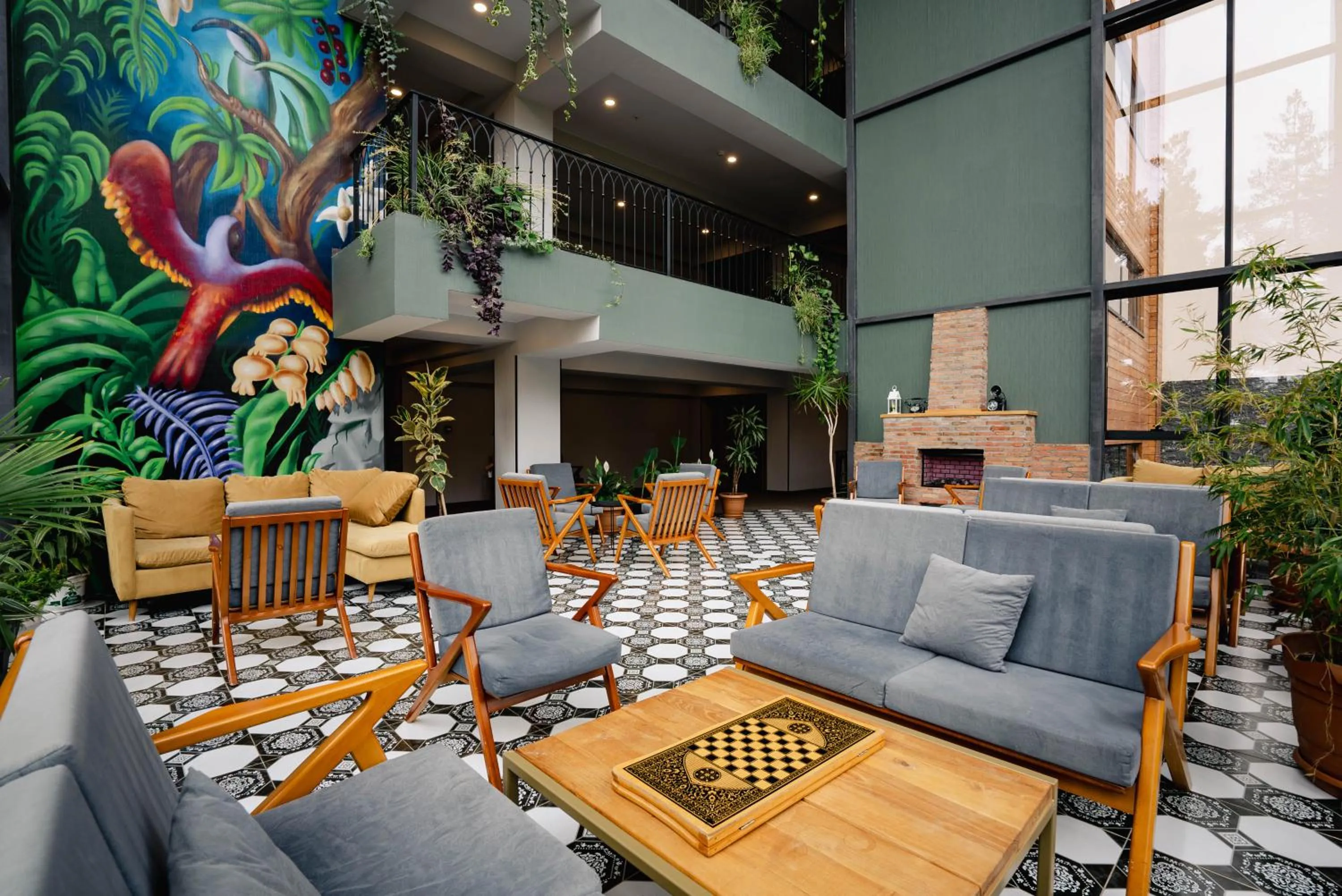 Seating area in Bakuriani Inn