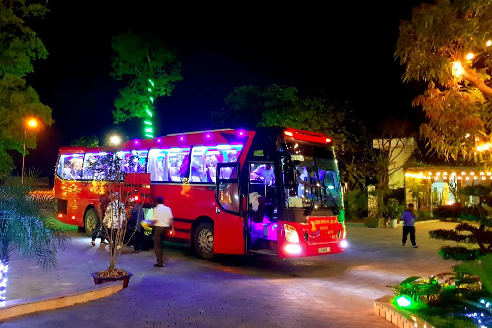 Patio in Thông Đỏ Hotel