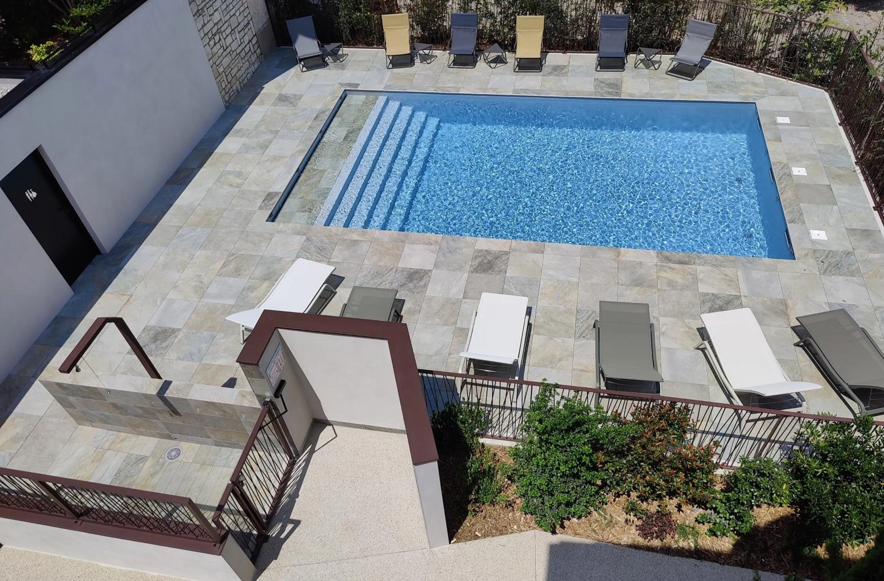 Swimming pool in Hotel Les Amandiers