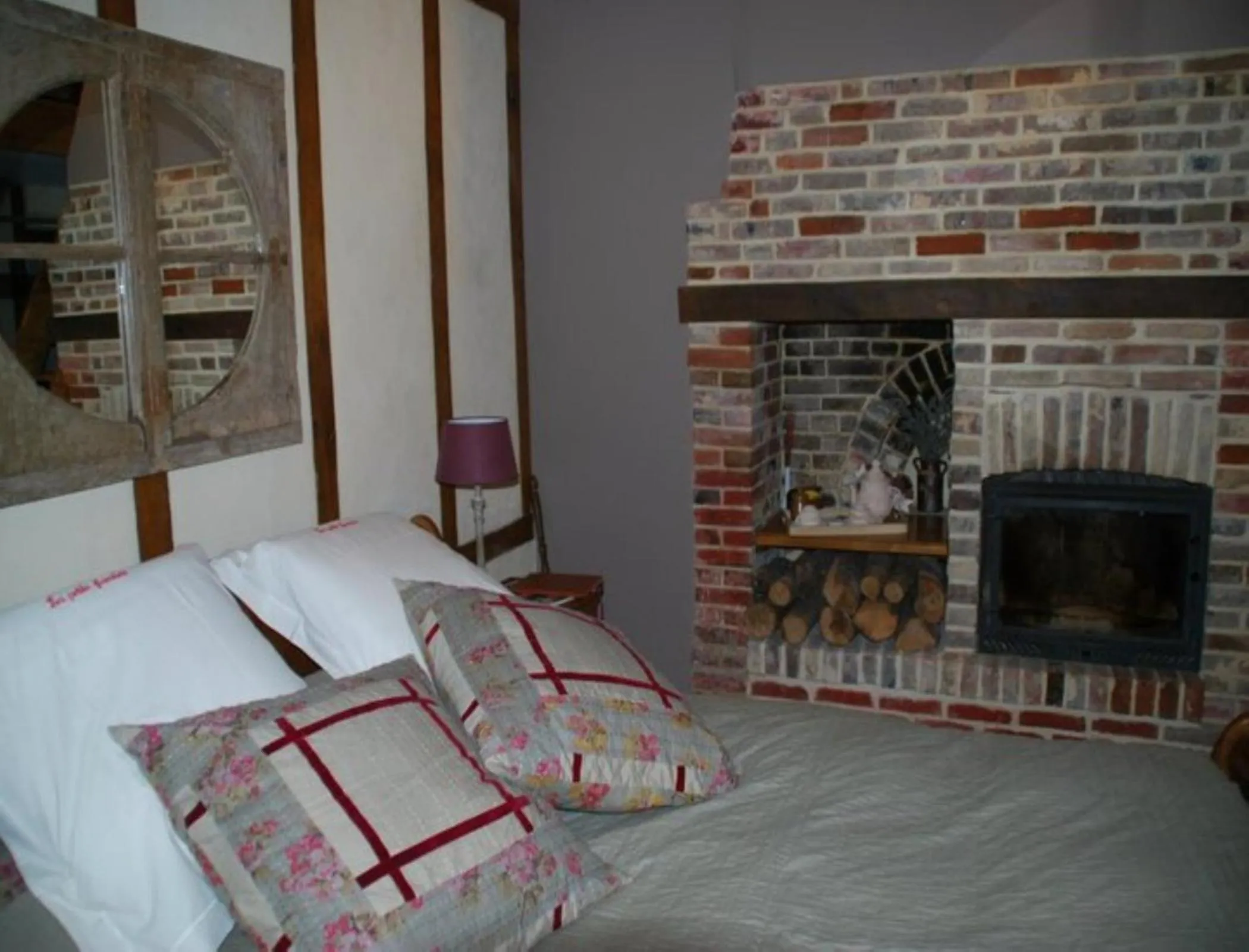 Bed in Chambres d'hôtes La Petite Flambée