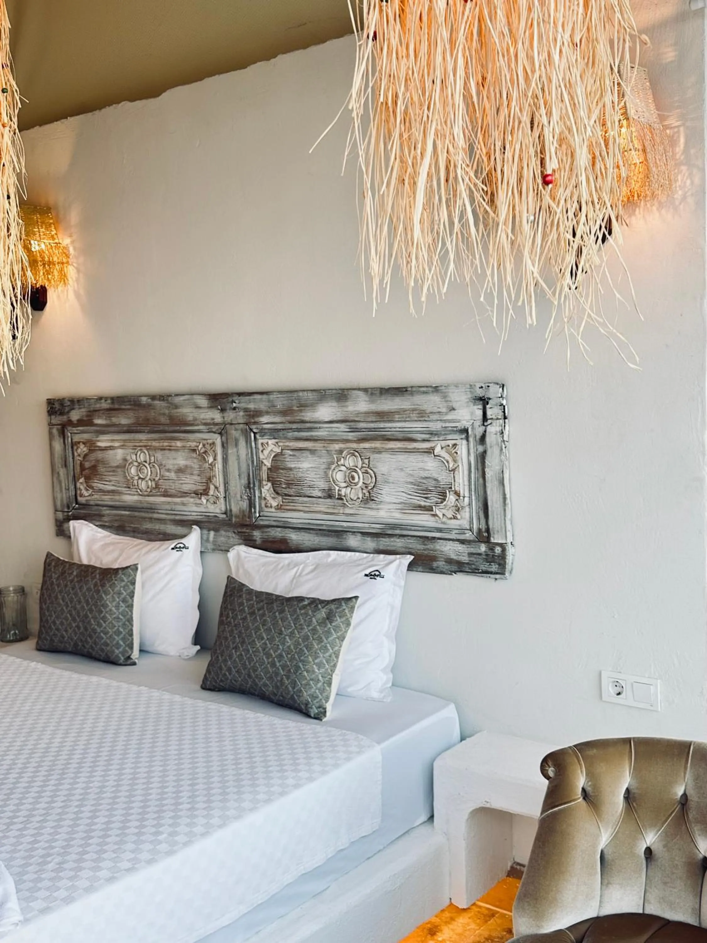 Bed in Lemon Villa Hotel