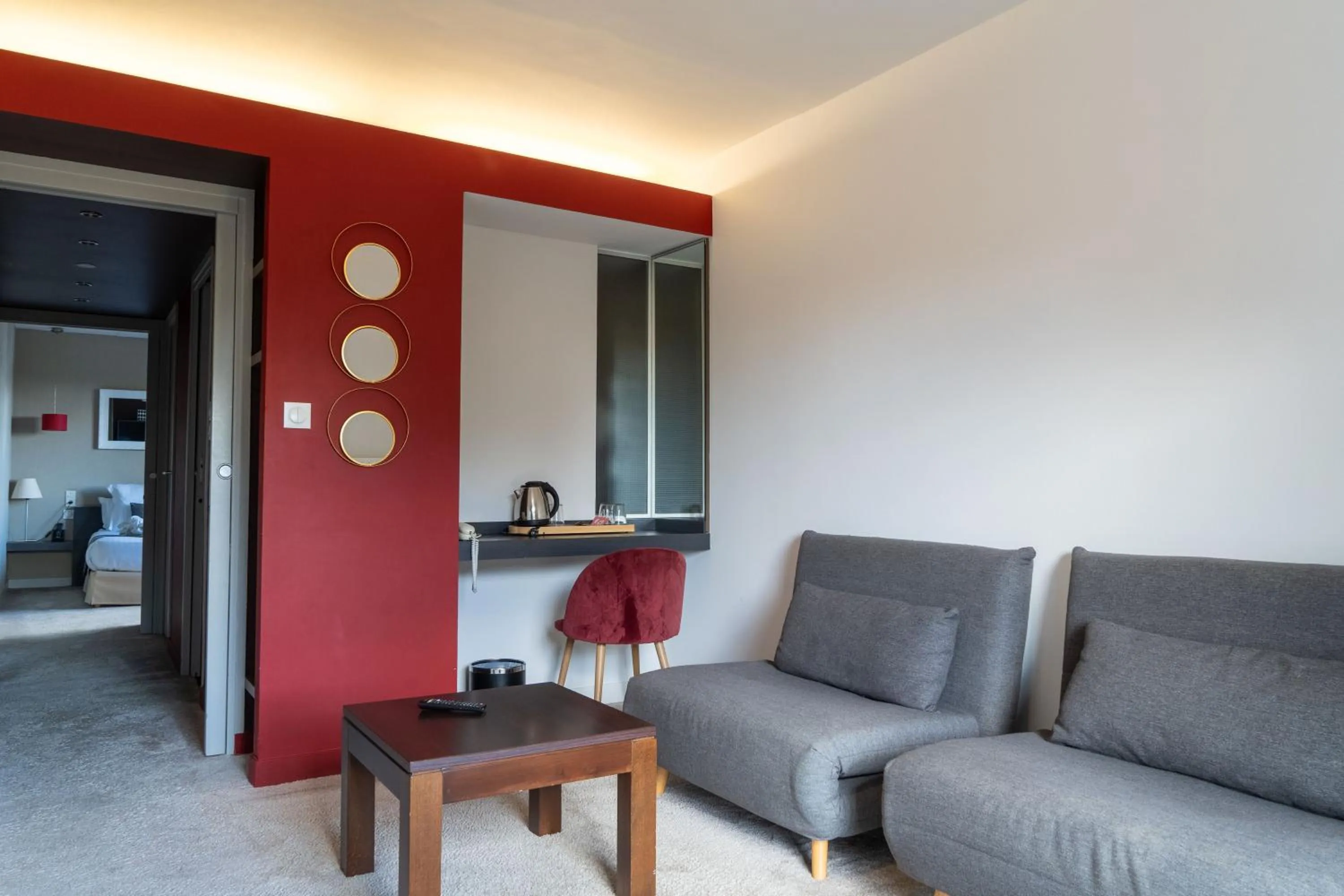 Bed in Le Galet Hotel & Spa