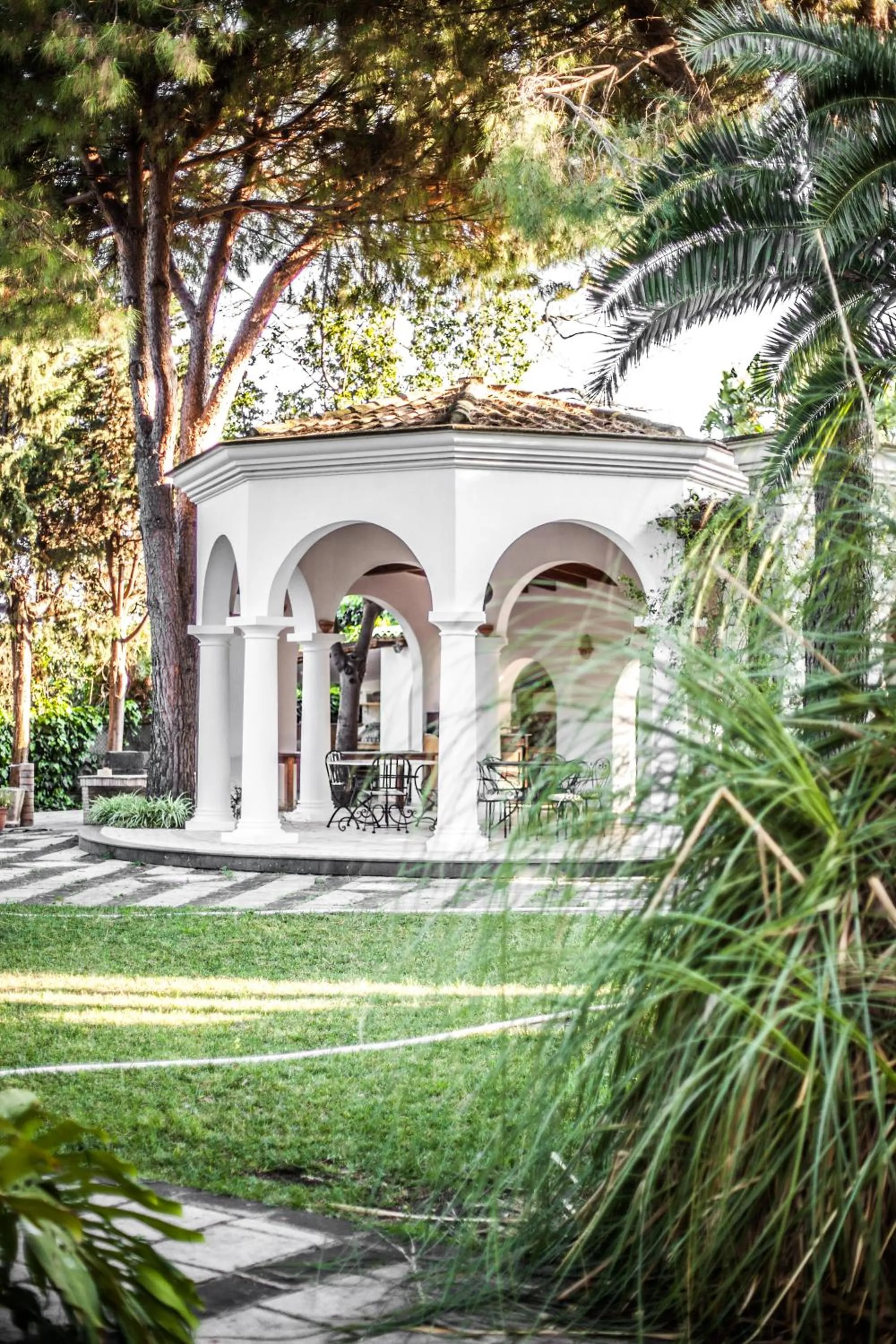 Patio in B&B La Villa