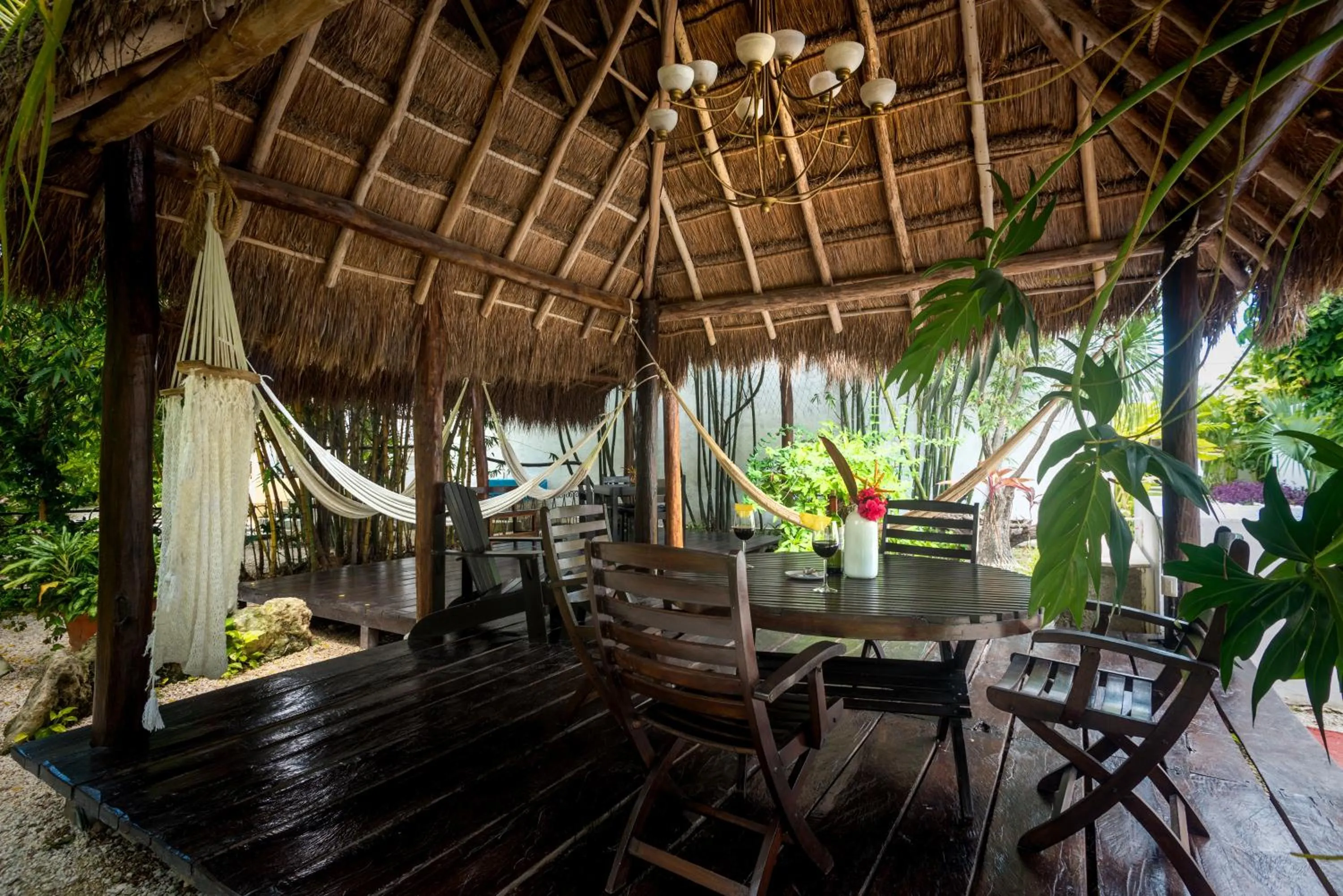 Seating area in Villas El Encanto Cozumel