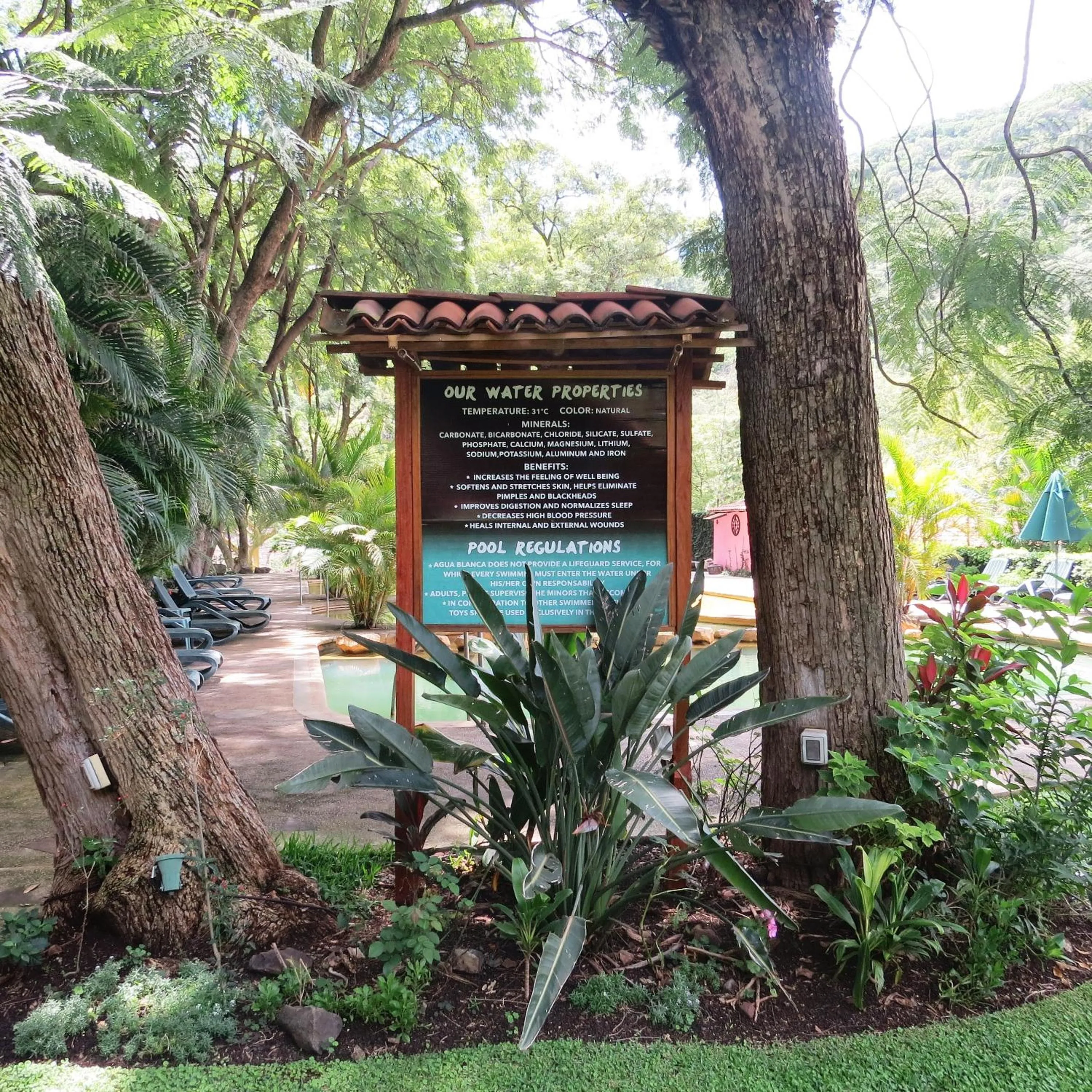 Hot Spring Bath in Hotel Agua Blanca