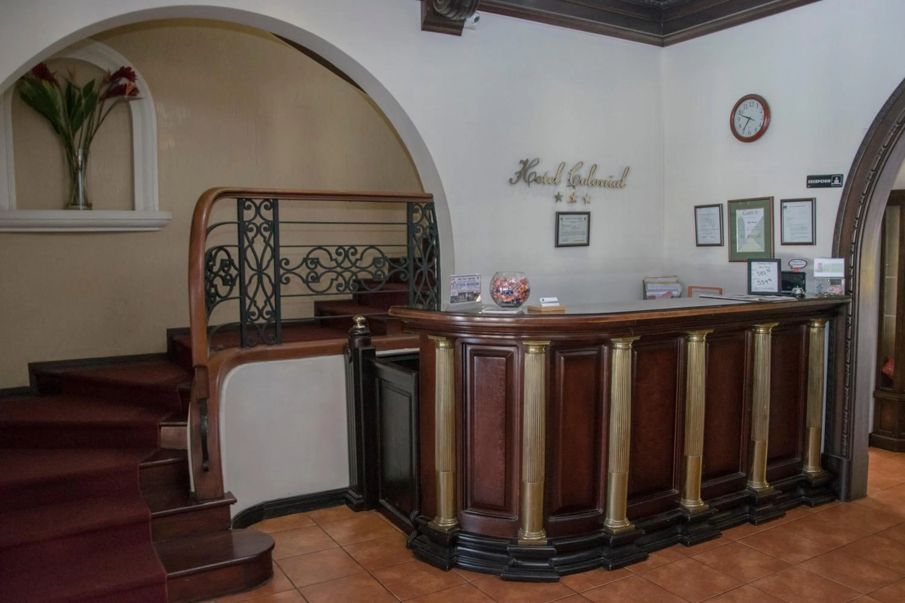 Lobby or reception in Hotel Colonial
