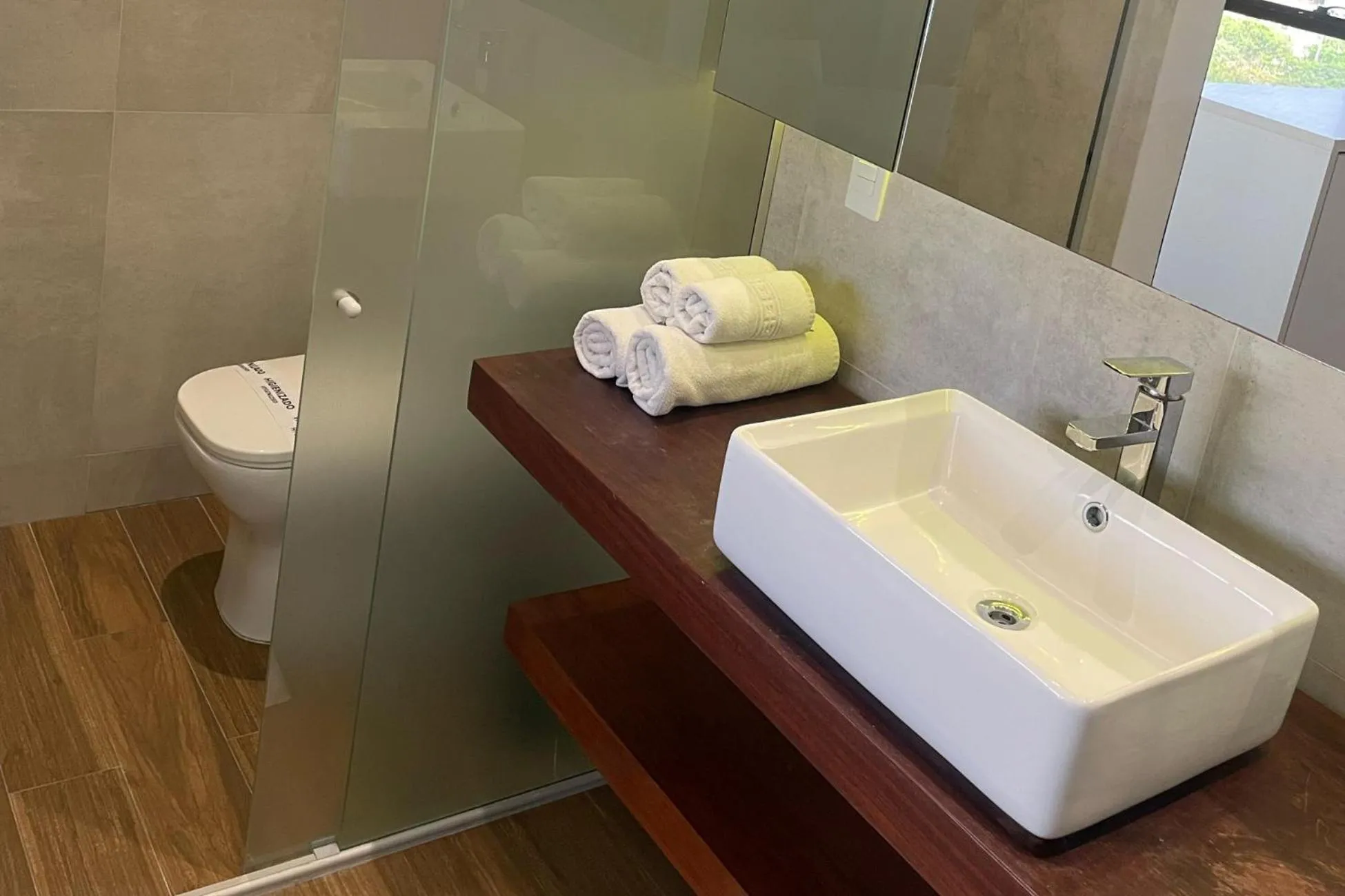 Bathroom in Reserva Madero Loft Natal Hotel