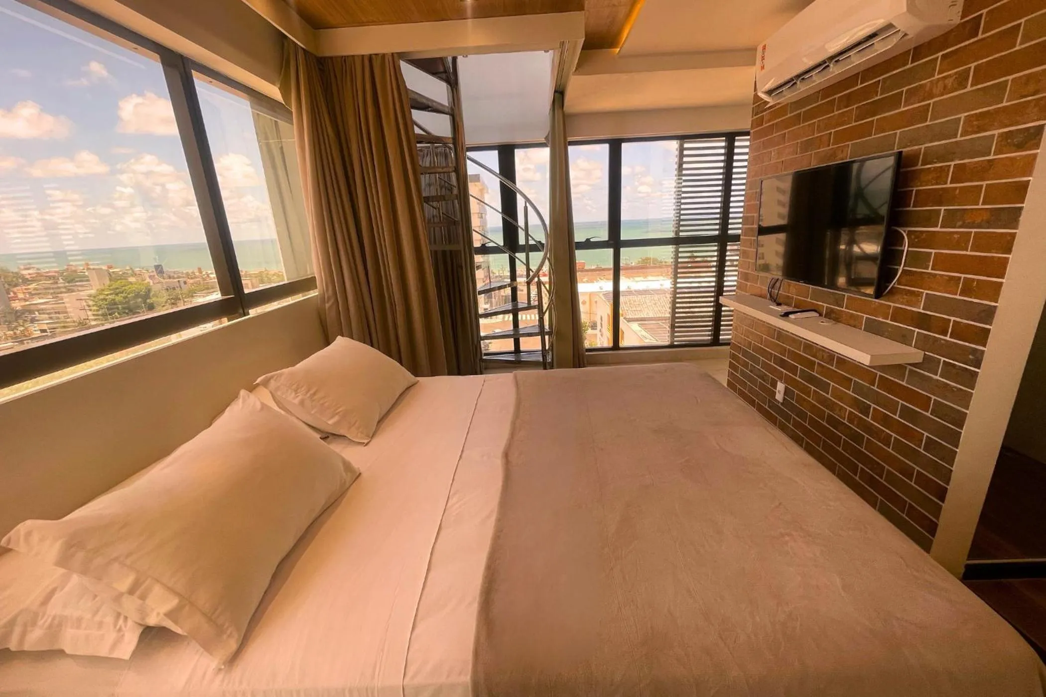 Bedroom, Bed in Reserva Madero Loft Natal Hotel