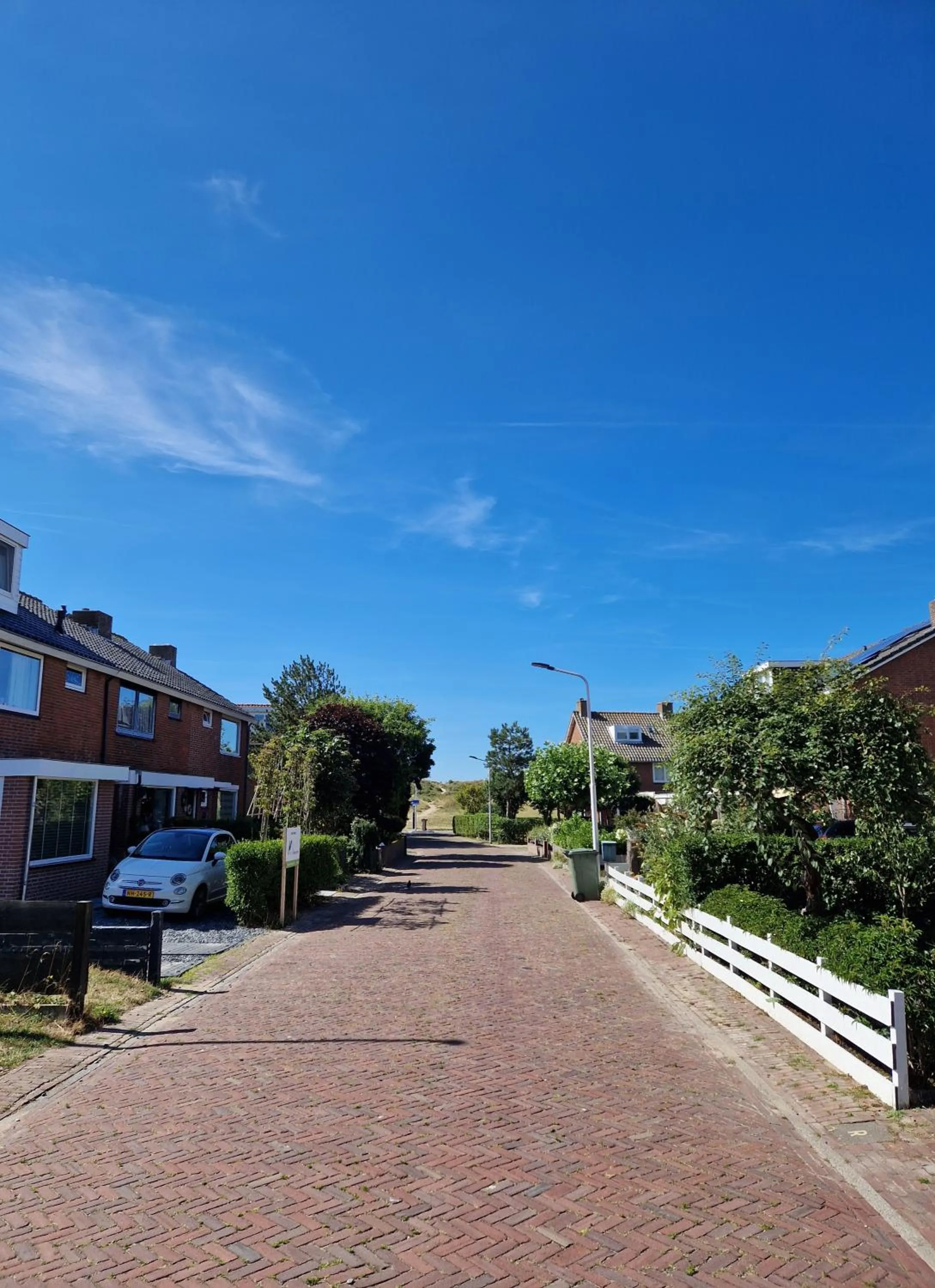 Quiet street view in Southpoint Zandvoort & private parking