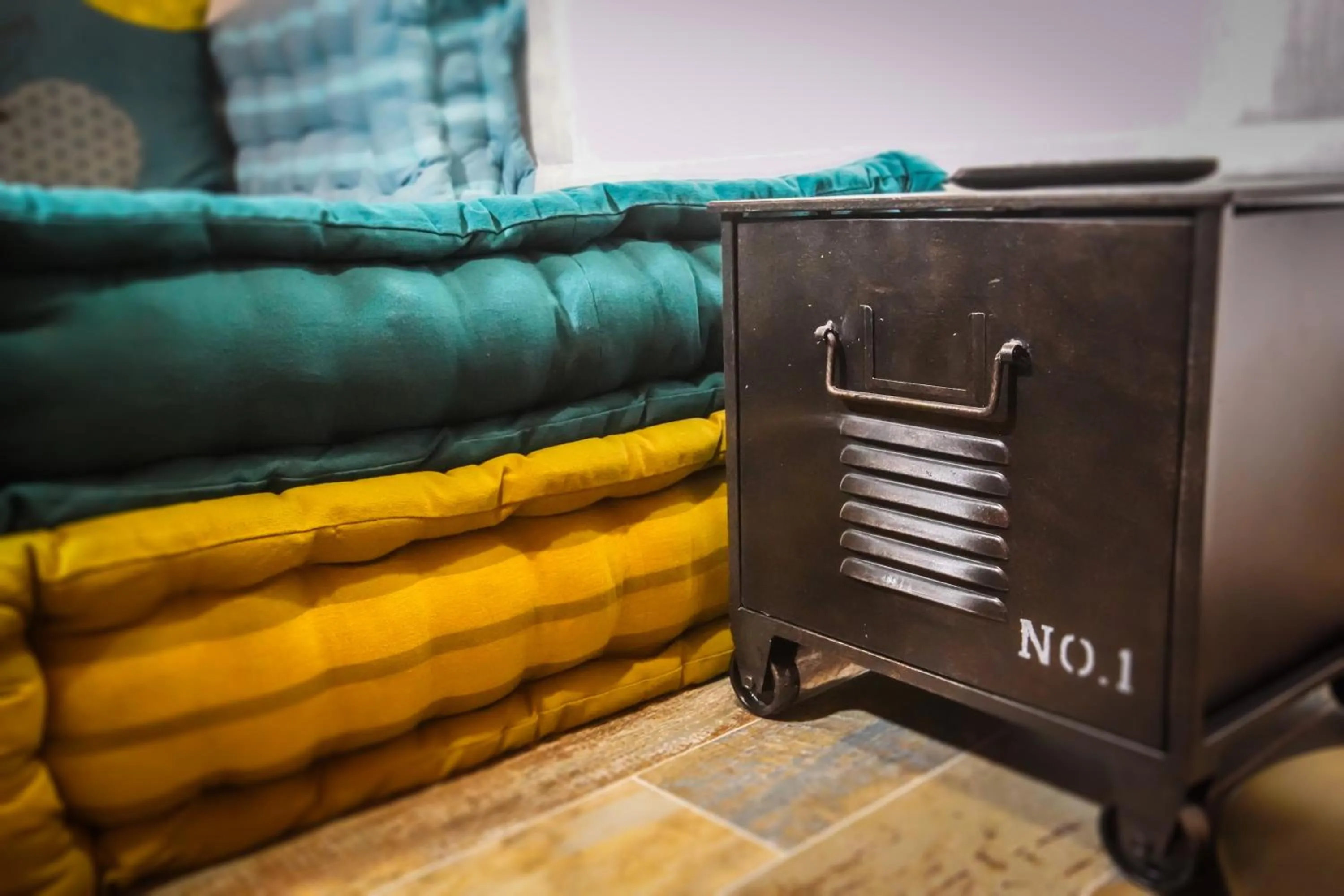 Bedroom in Rosso Cortese