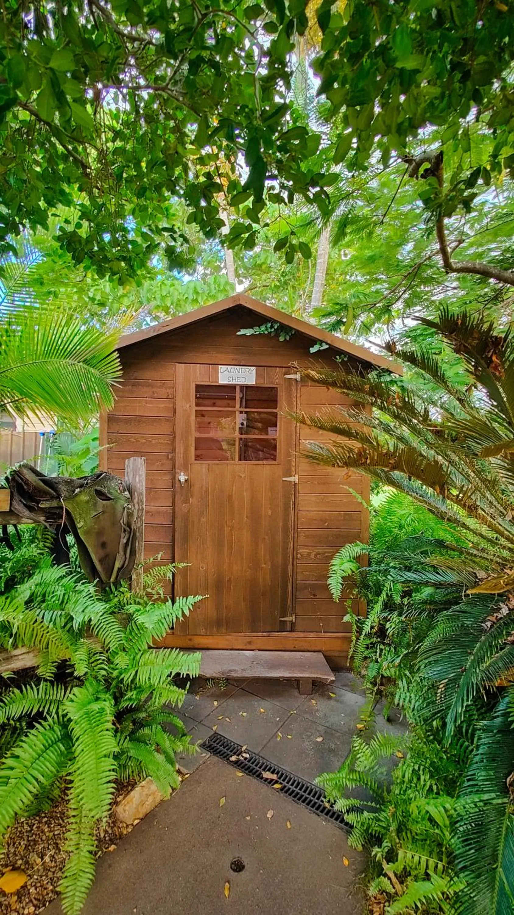 laundry in Woolshed Eco Lodge