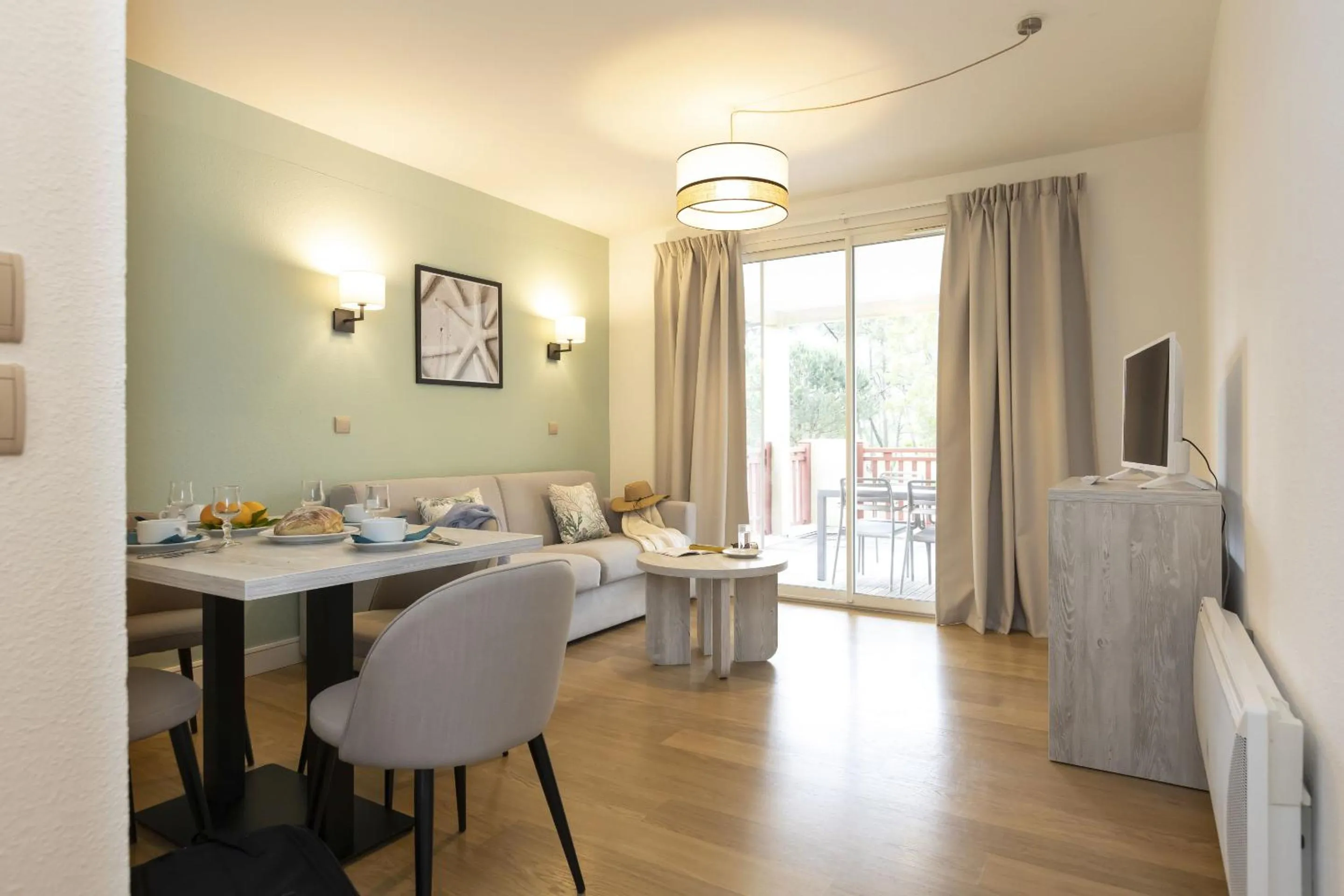 Seating area in Résidence Odalys Les Greens du Bassin