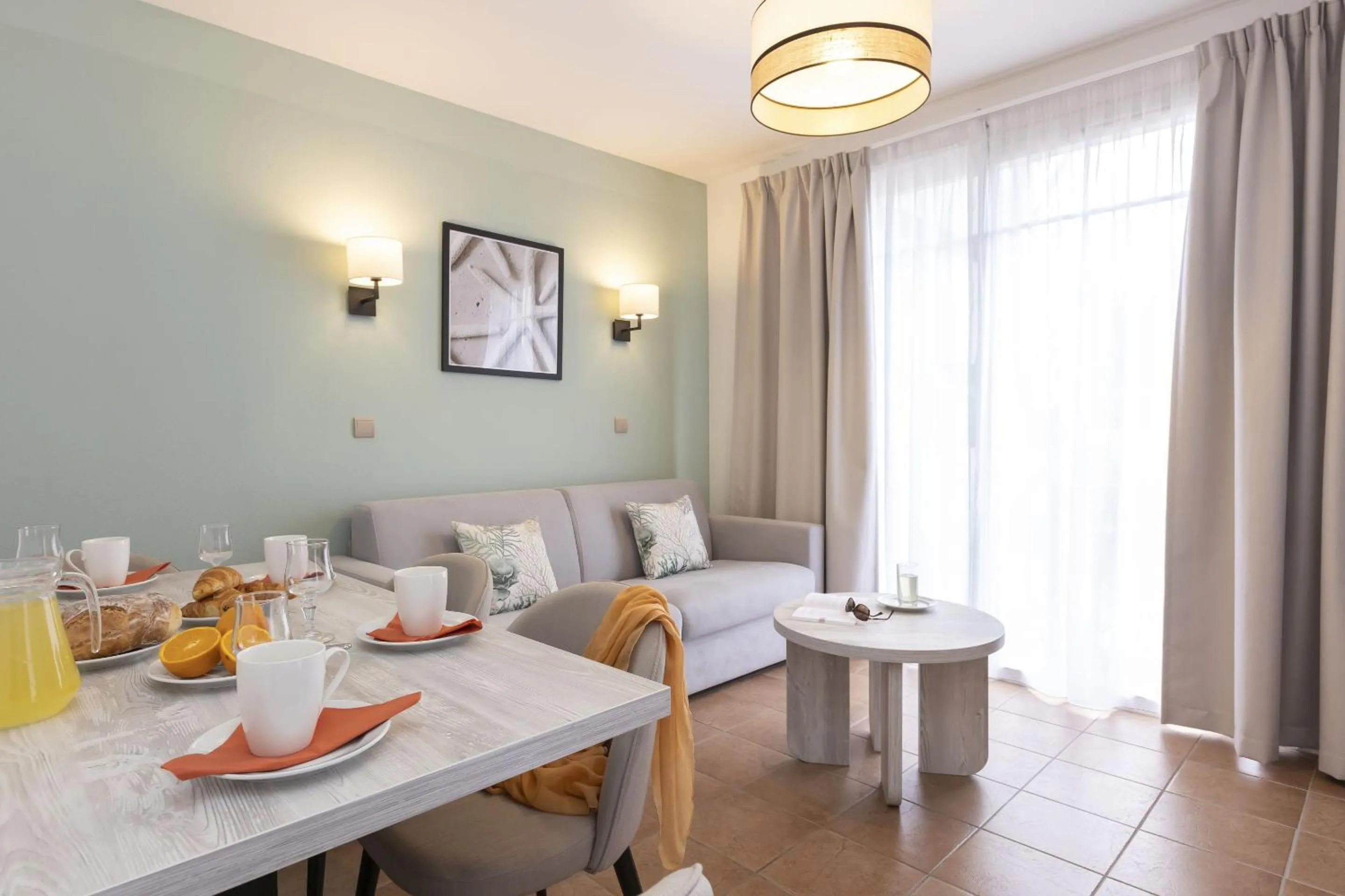 Seating area in Résidence Odalys Les Greens du Bassin