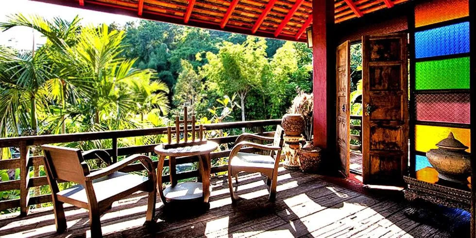 Patio in Sukantara Cascade Resort and Spa