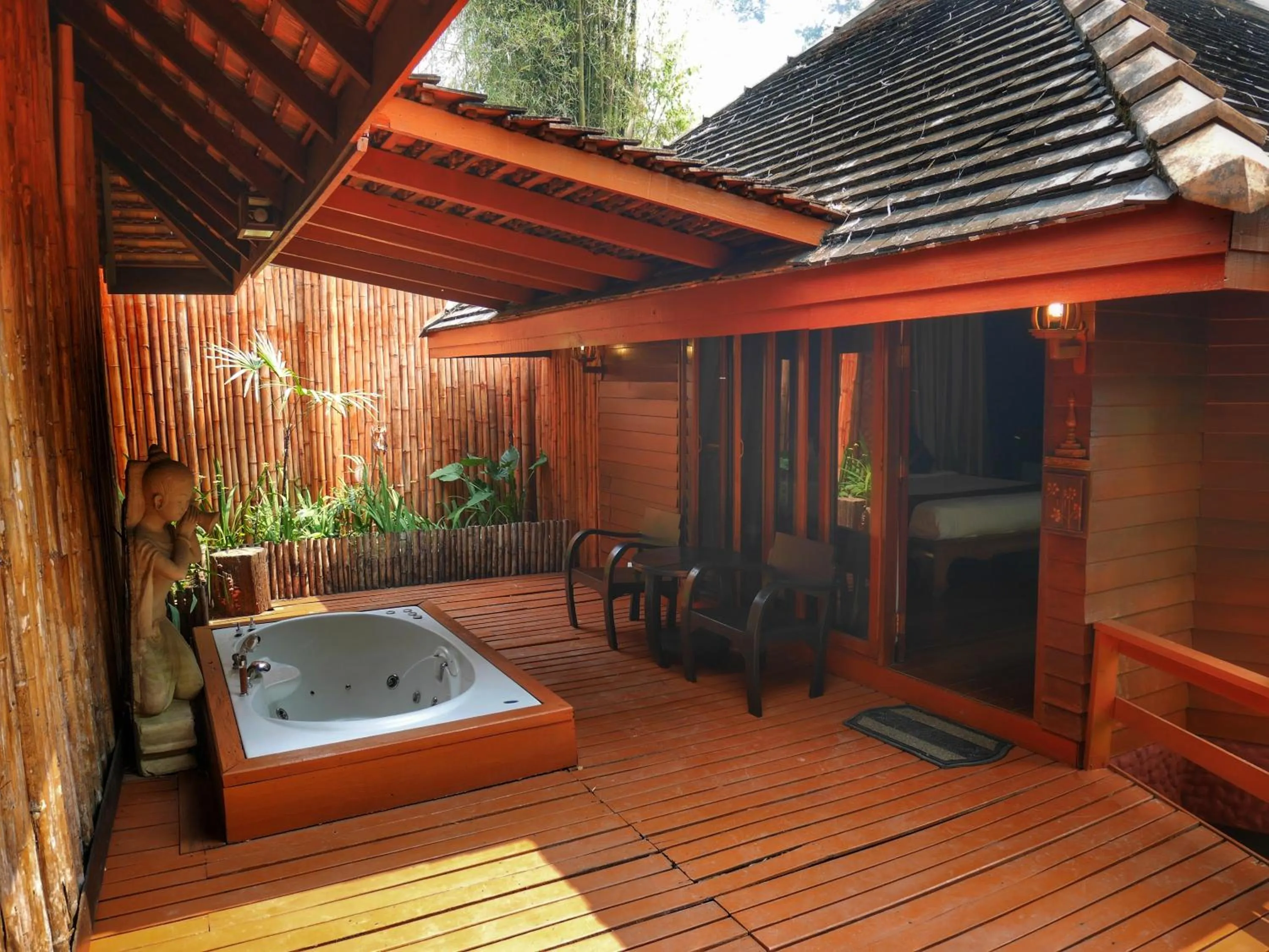 Patio in Sukantara Cascade Resort and Spa