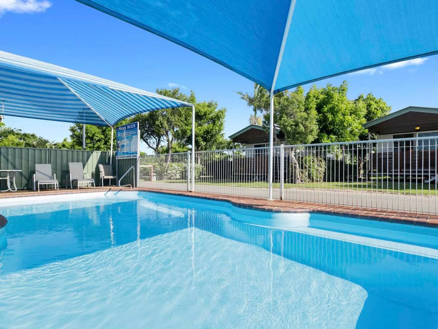 Swimming pool in Queens Beach Tourist Village
