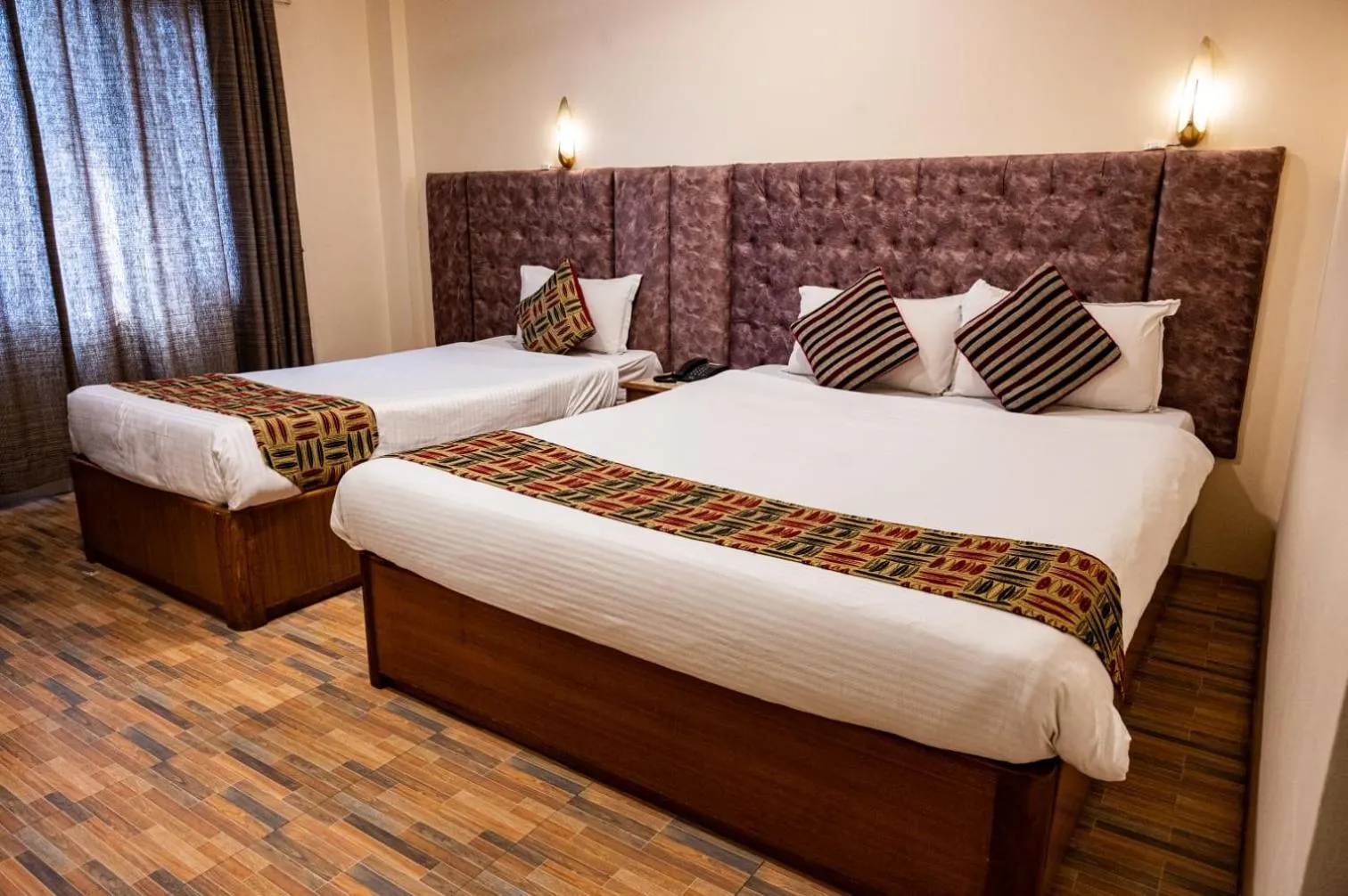 Bed in Kathmandu Prince Hotel