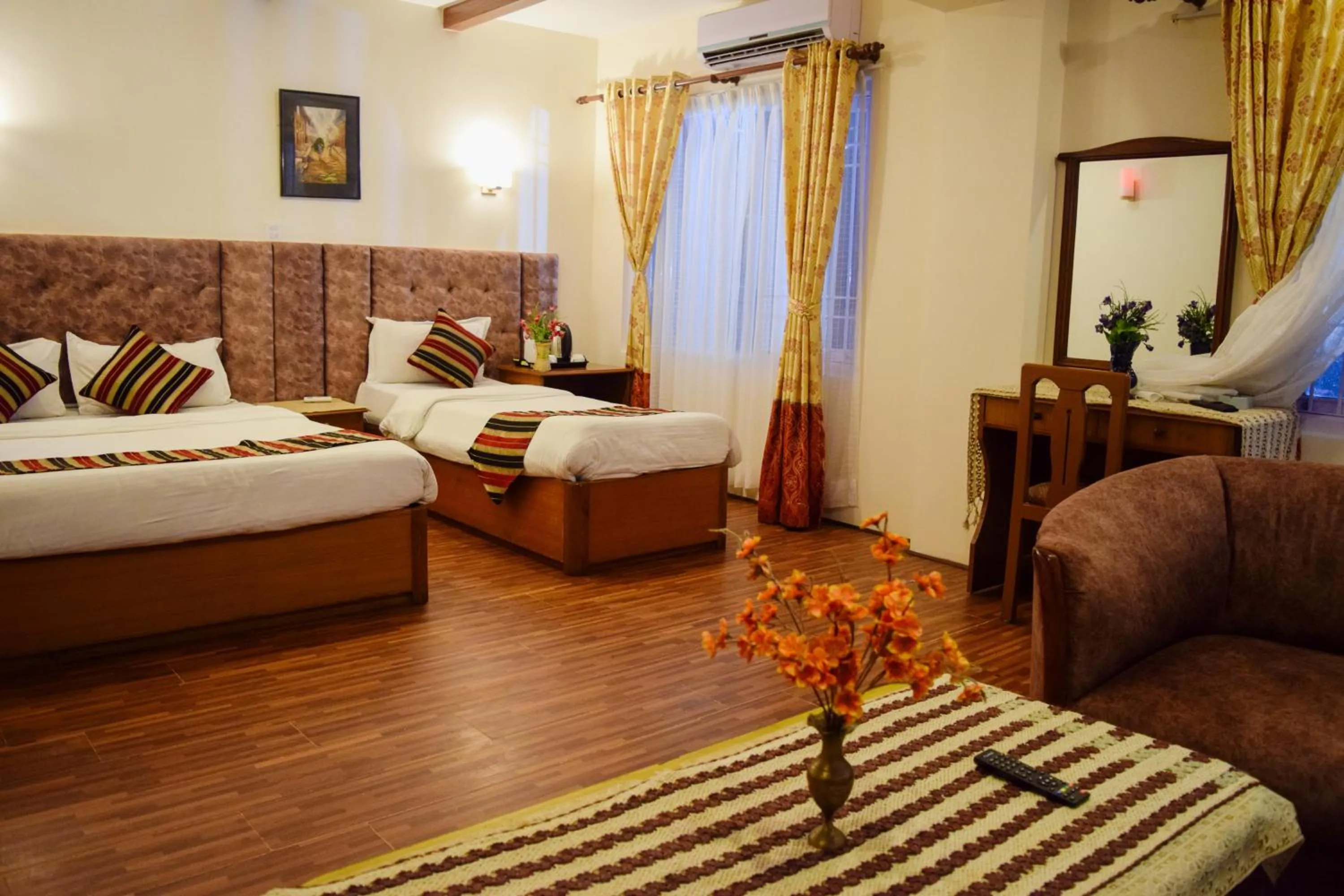 Bed in Kathmandu Prince Hotel