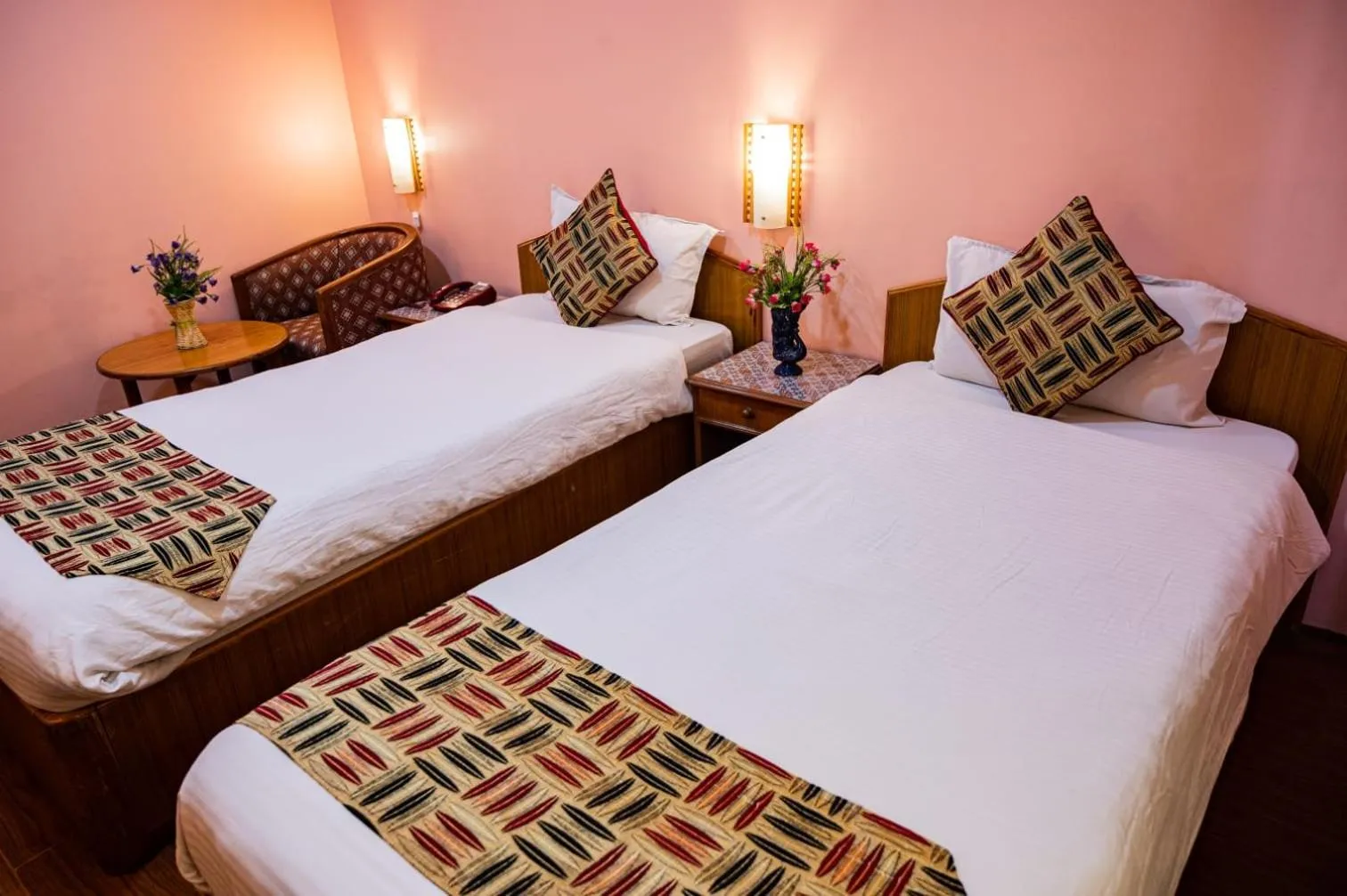 Bed in Kathmandu Prince Hotel