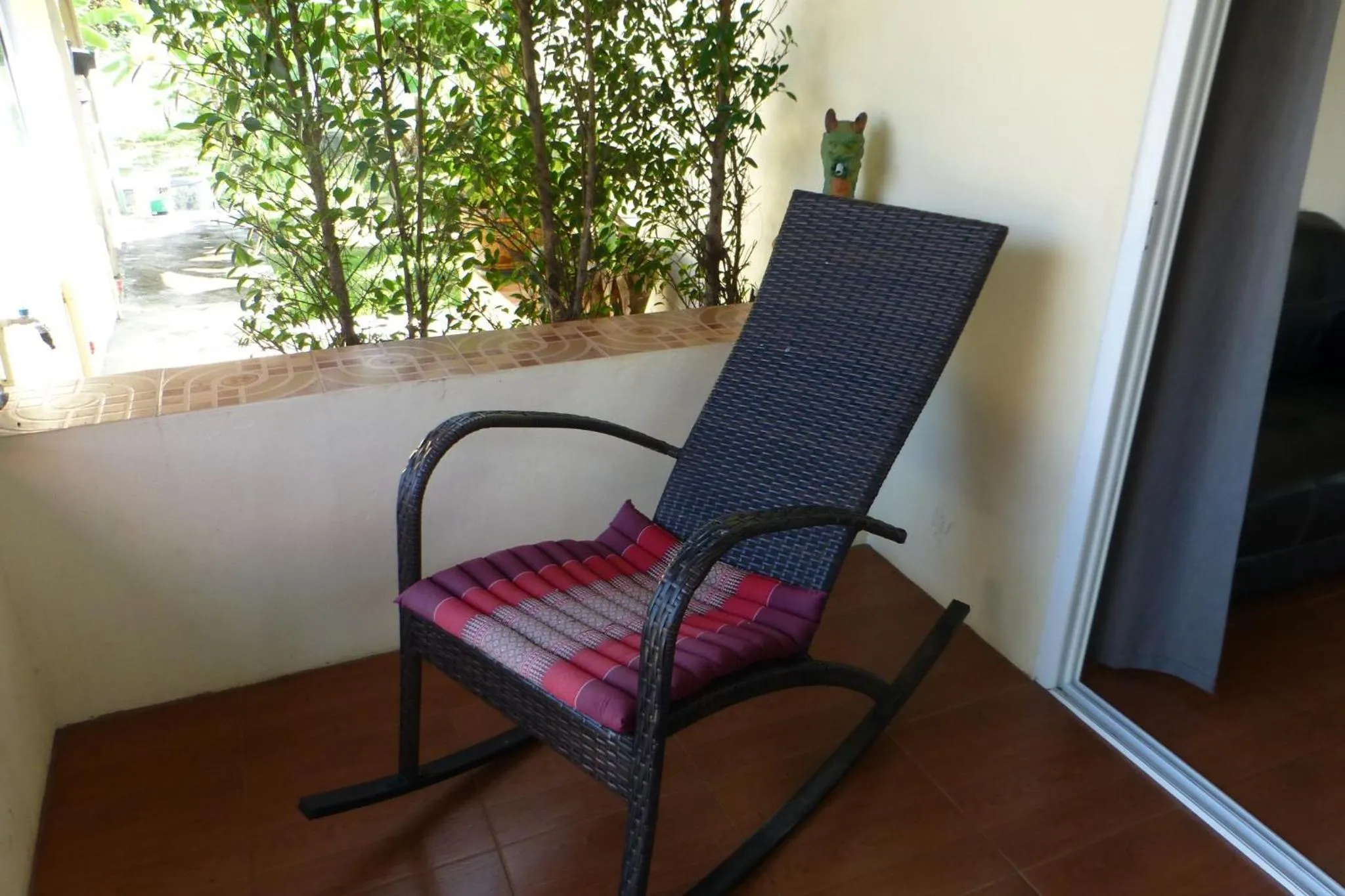 Balcony/Terrace in 1 bedroom pool Villa Tropical fruit garden Fast Wifi Smart Tv