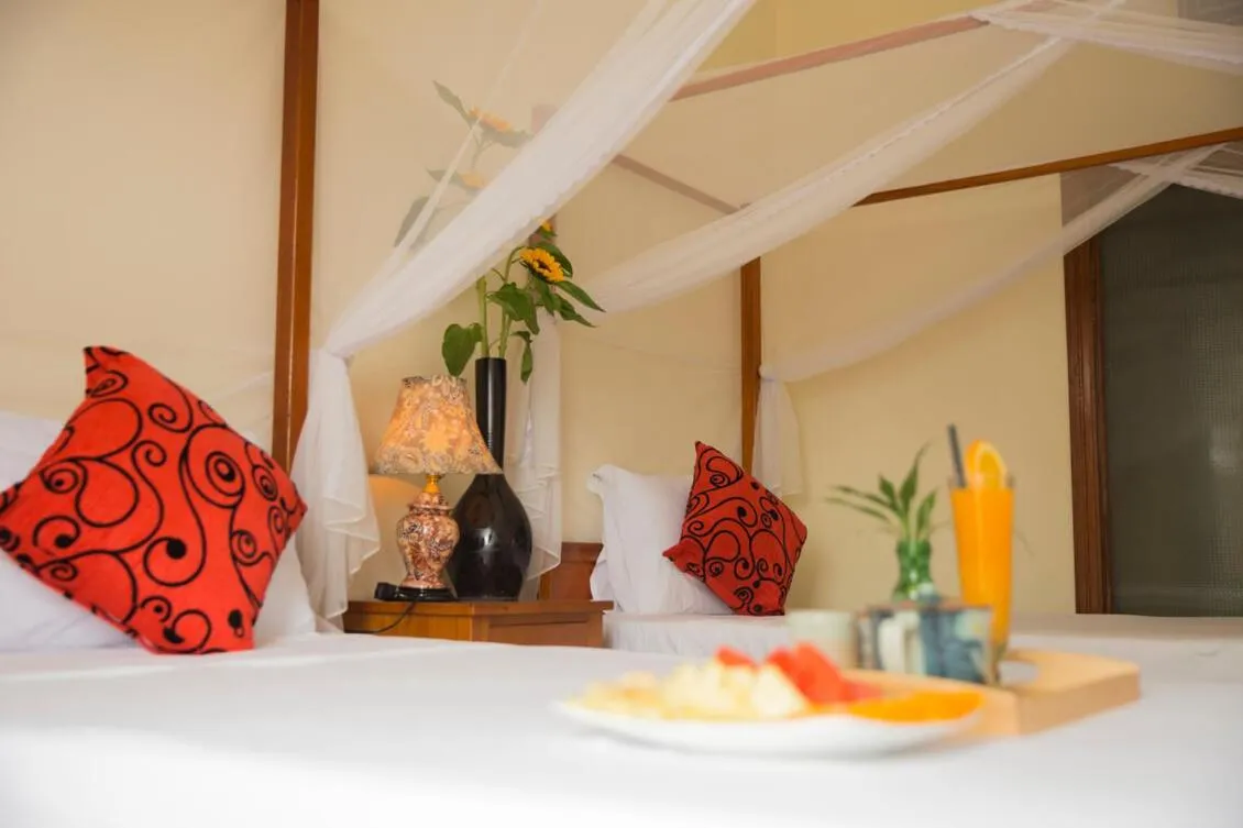 Bed in Phong Nha Lake House Resort