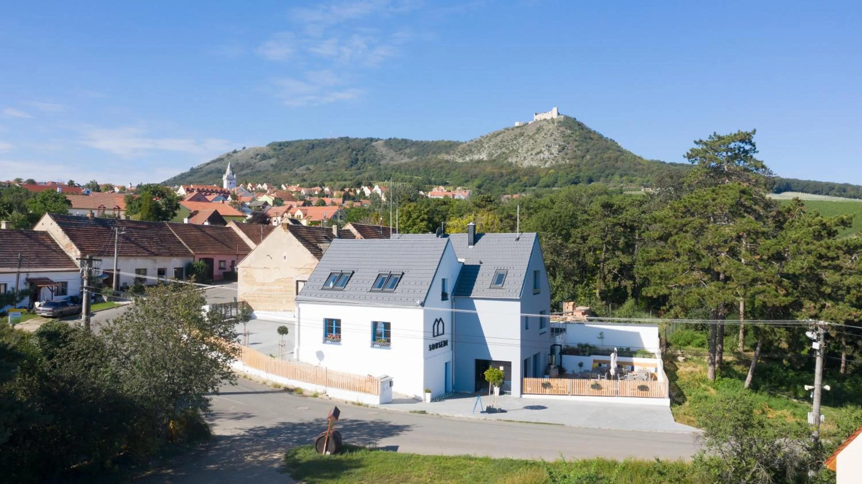 Bird's eye view in Sousedi Pavlov