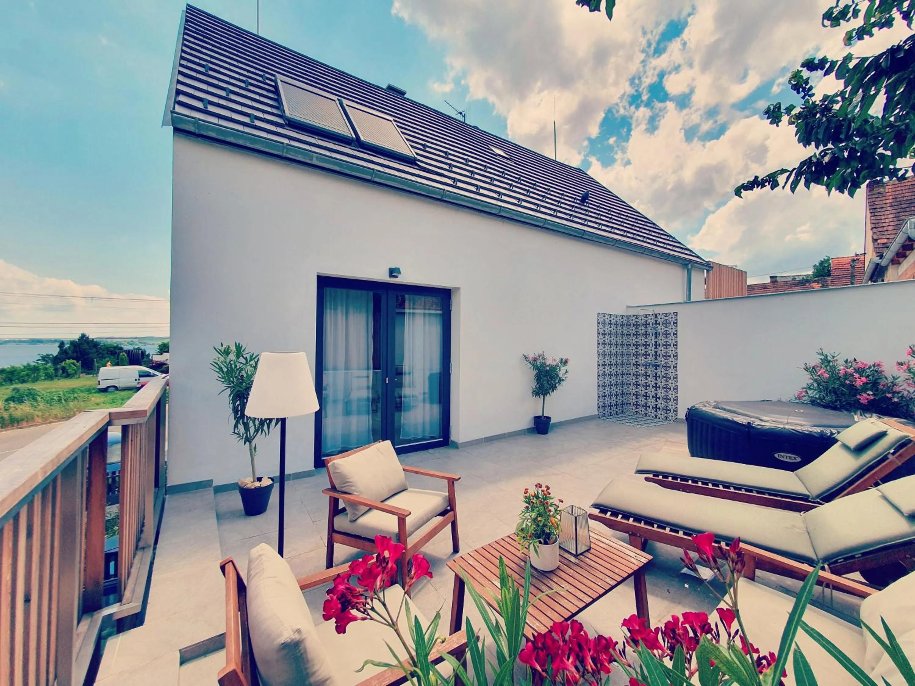 Balcony/Terrace in Sousedi Pavlov