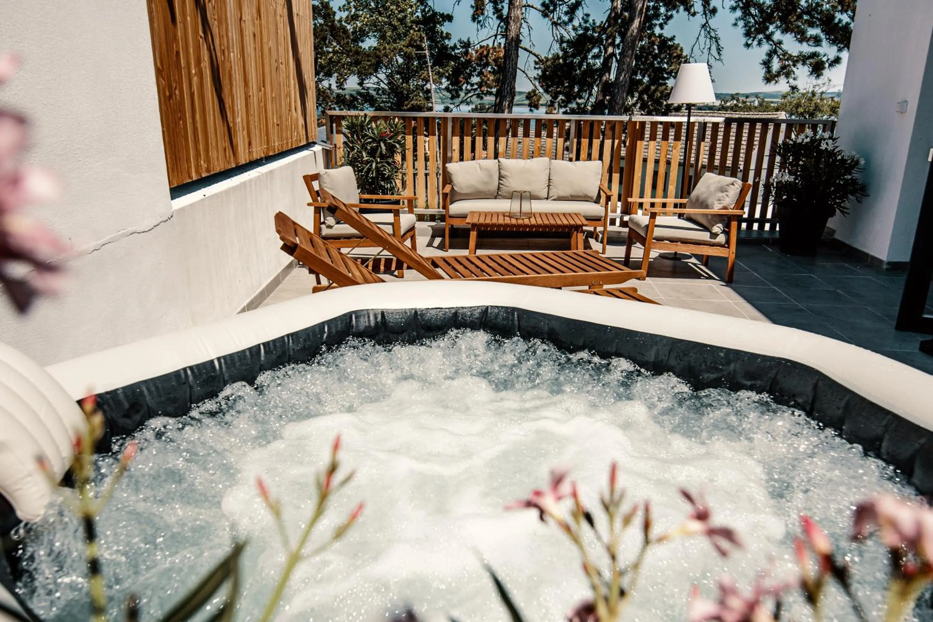 Balcony/Terrace in Sousedi Pavlov