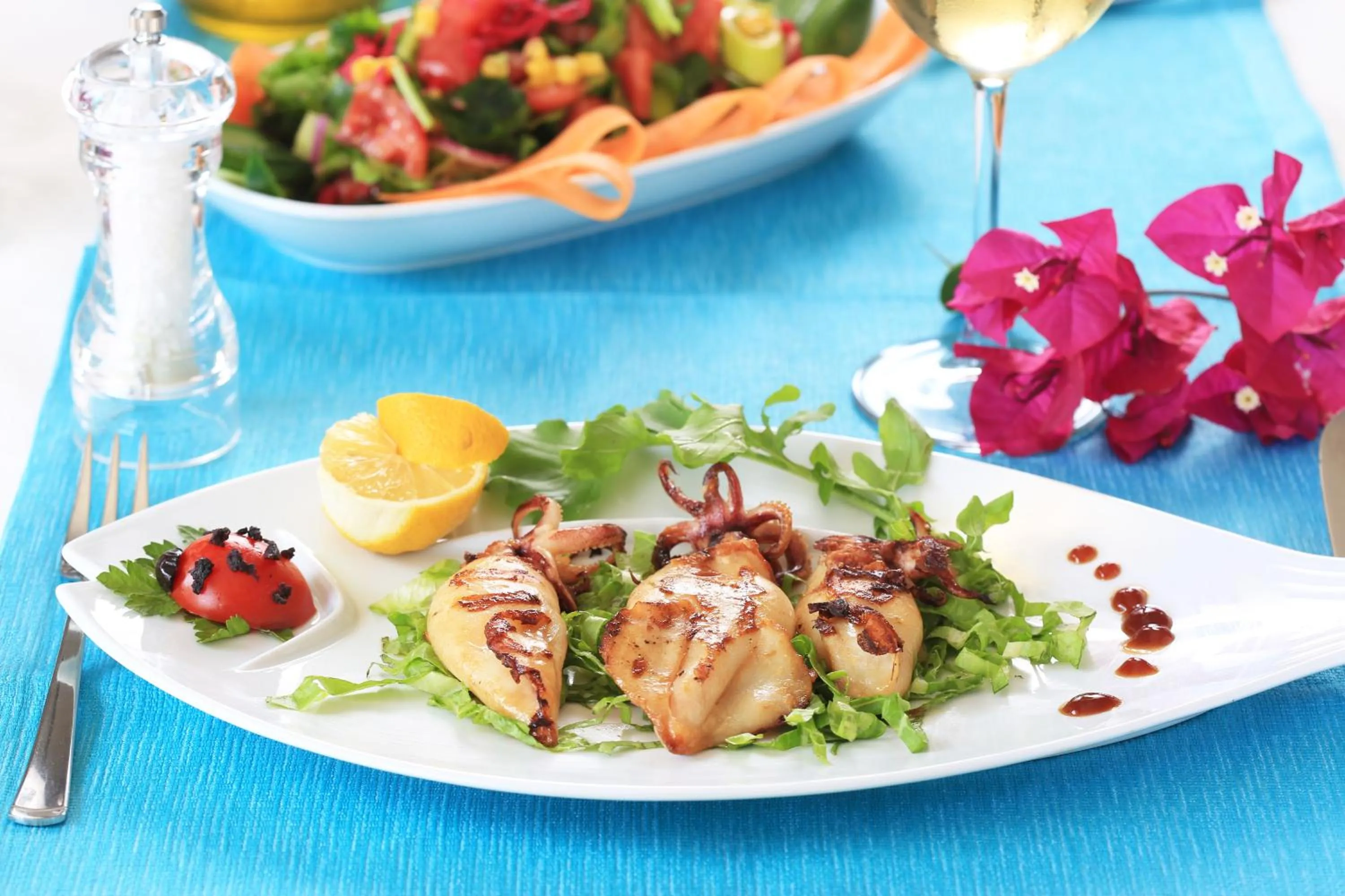 Food close-up in Tymnos Hotel