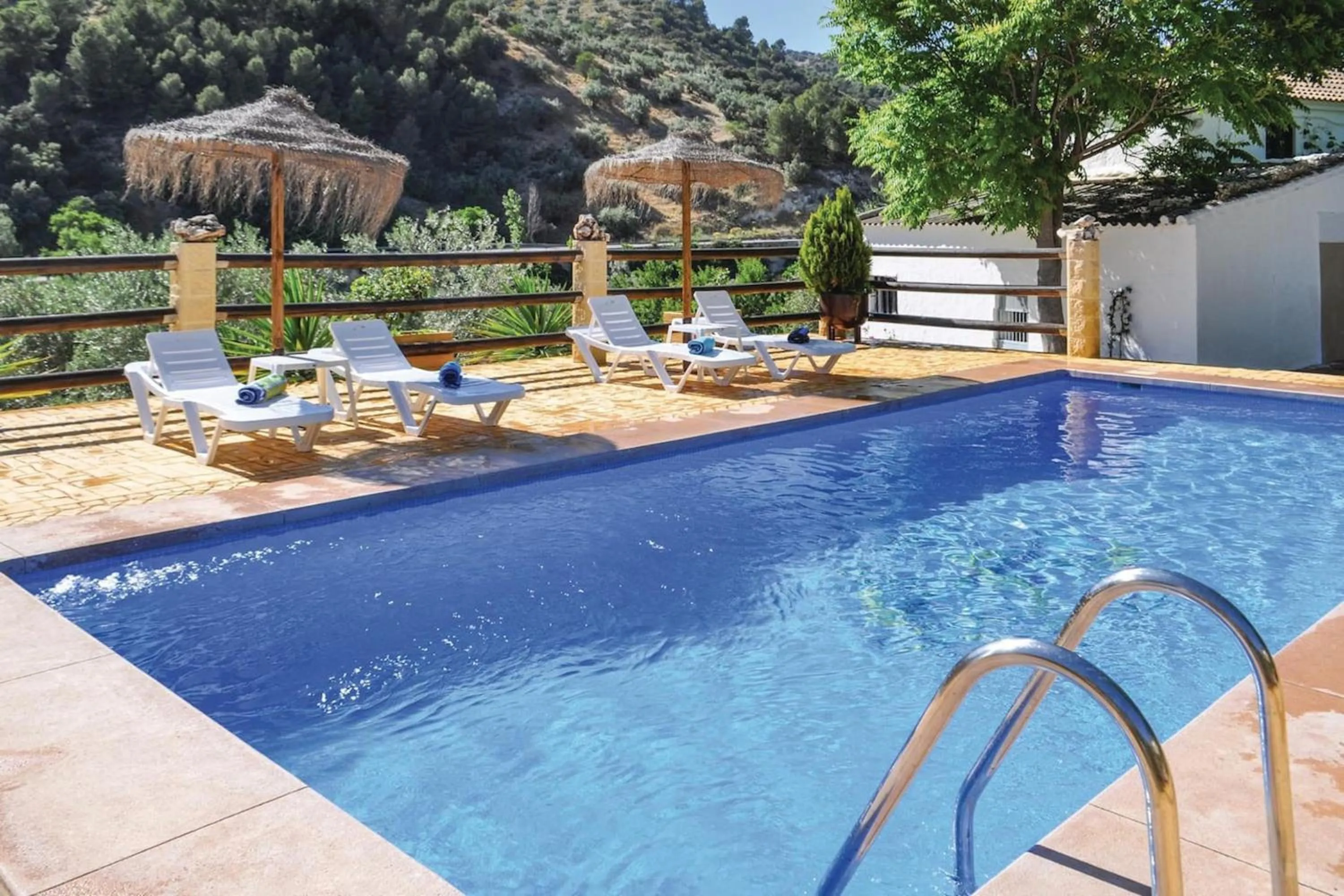 Pool view in Charming Villa in Montefrío with Private Pool