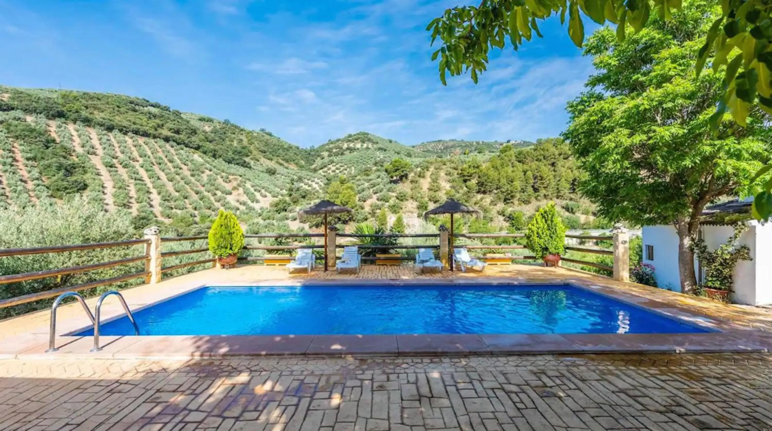 Pool view in Charming Villa in Montefrío with Private Pool
