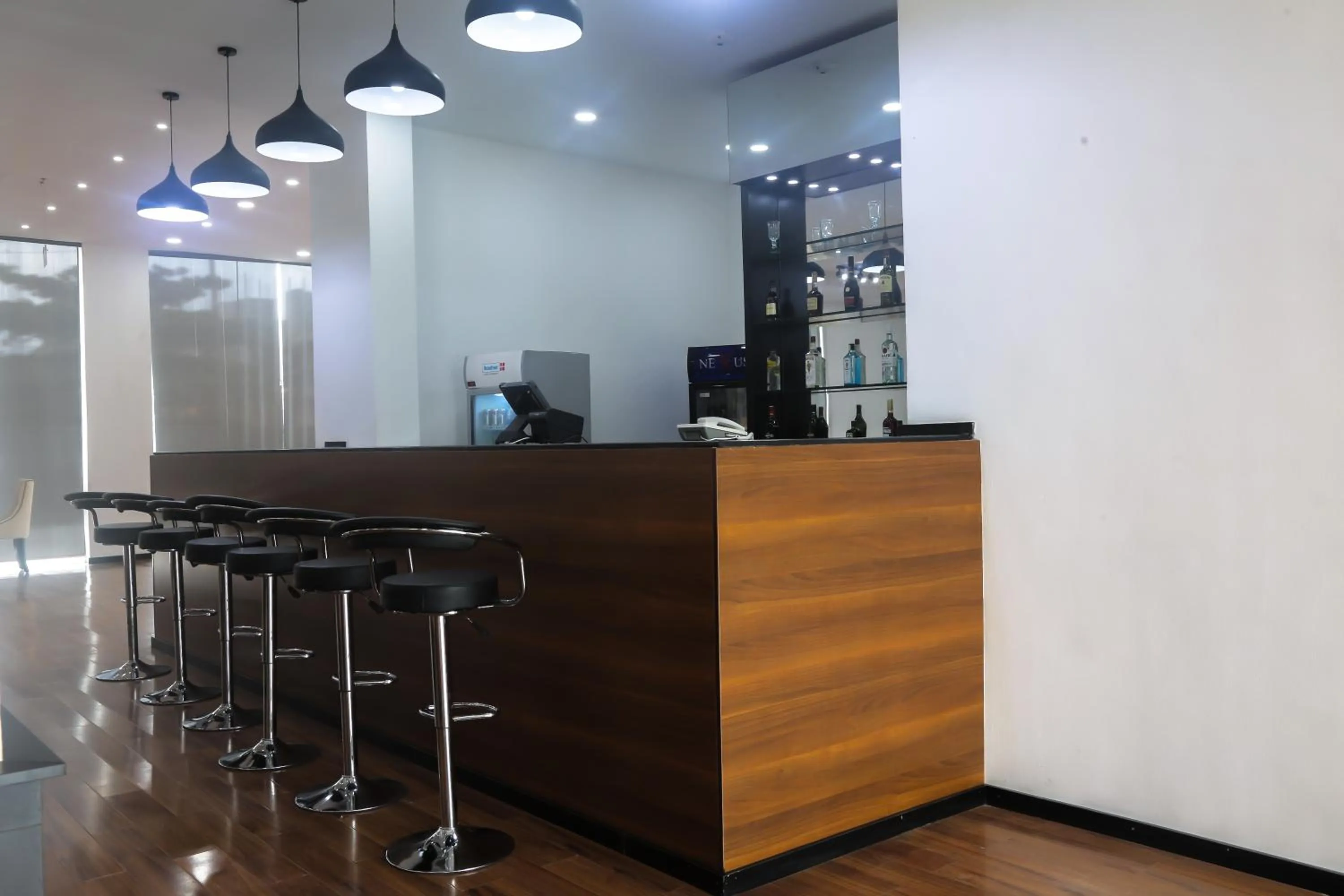 Lounge or bar in BON Hotel Ikeja Residence