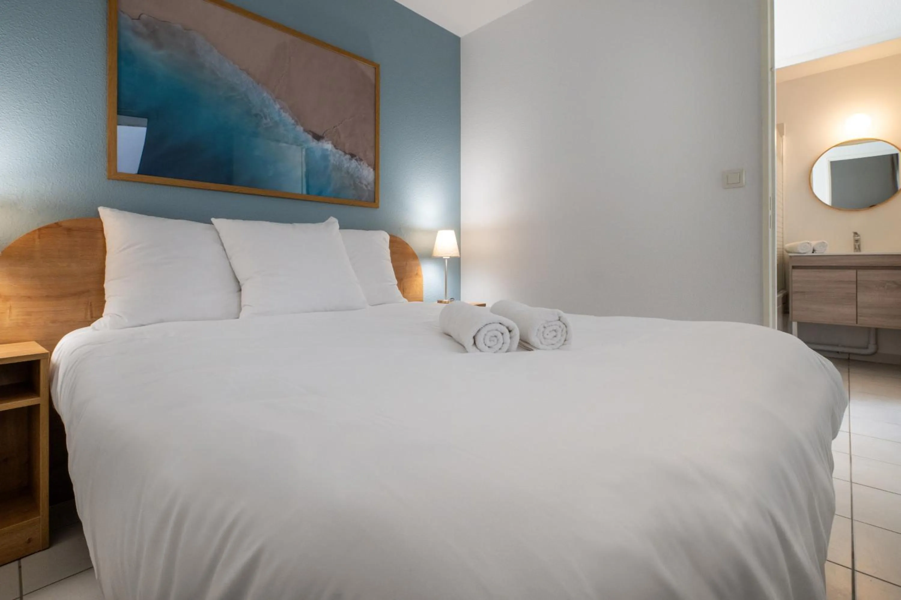 Bed in Résidence Odalys Les Terrasses de Fort Boyard