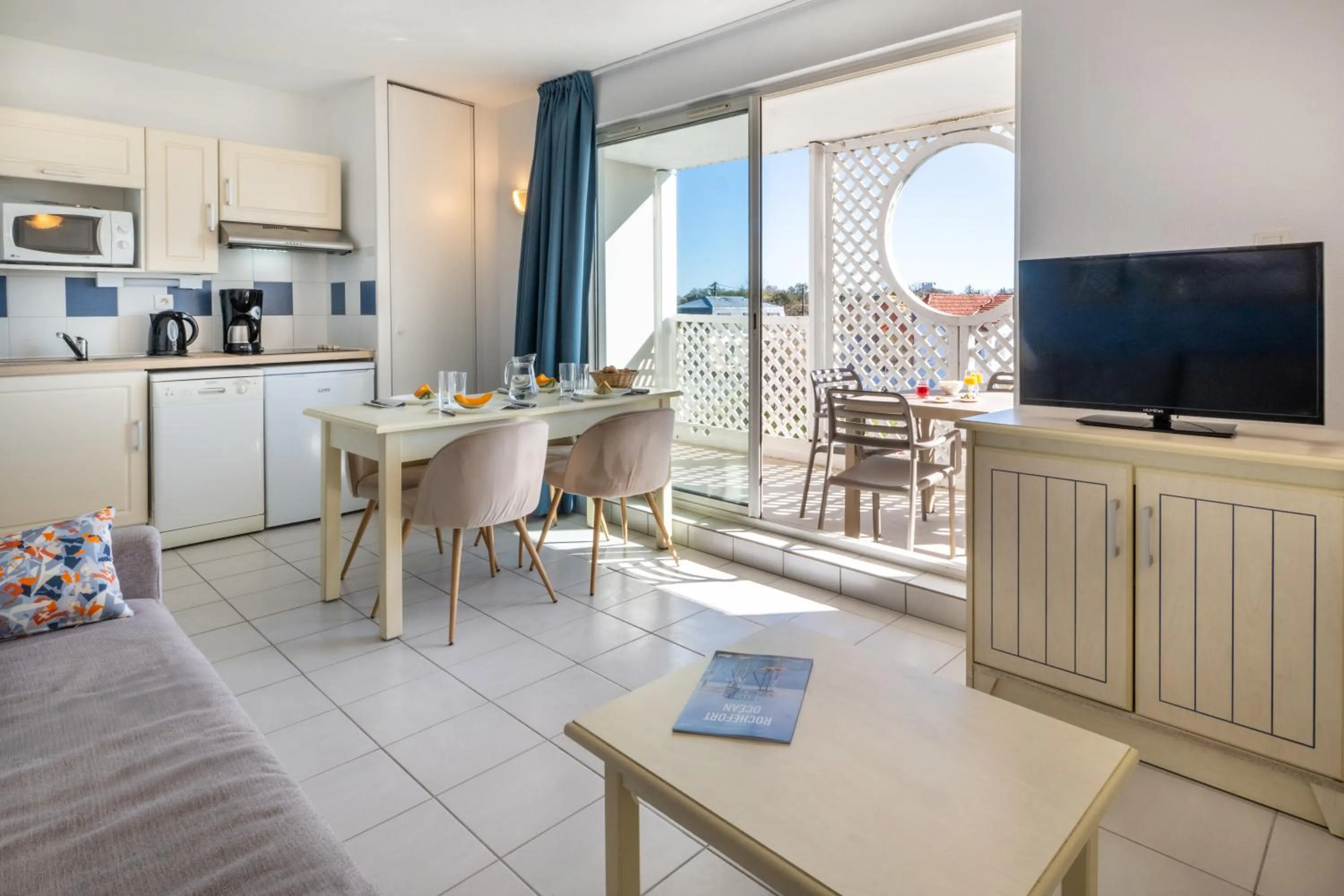 Living room in Résidence Odalys Les Terrasses de Fort Boyard