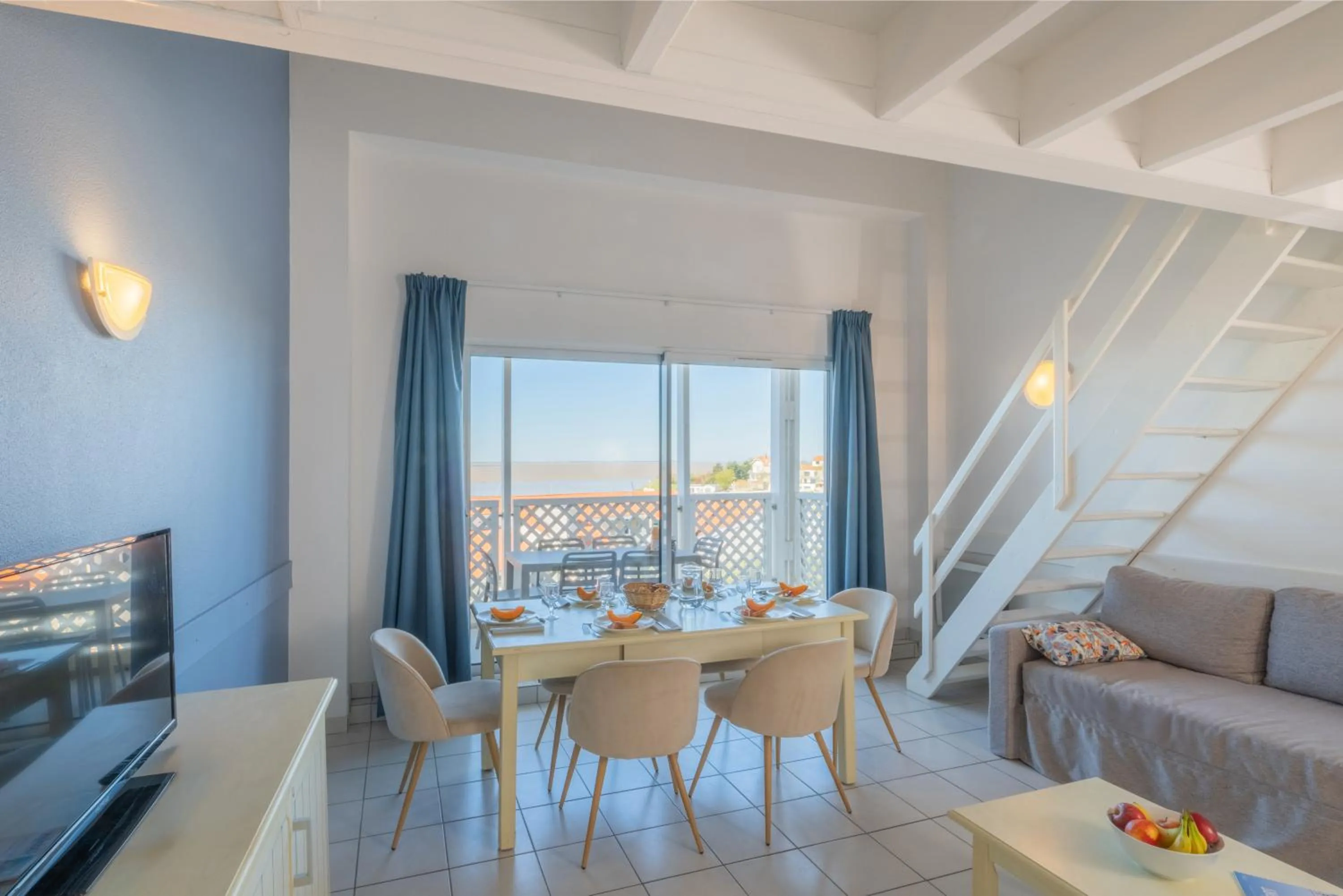 Living room in Résidence Odalys Les Terrasses de Fort Boyard