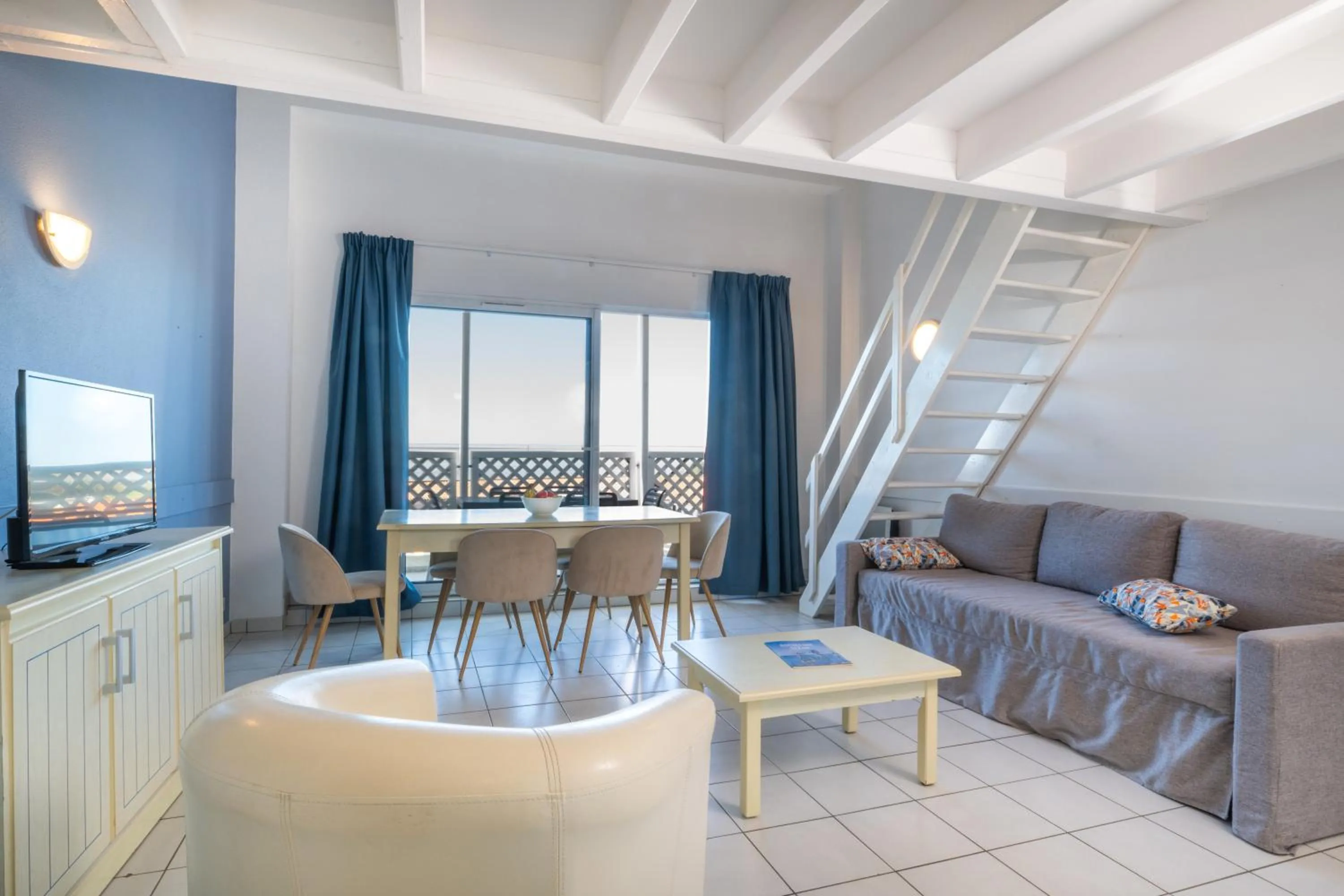Living room in Résidence Odalys Les Terrasses de Fort Boyard