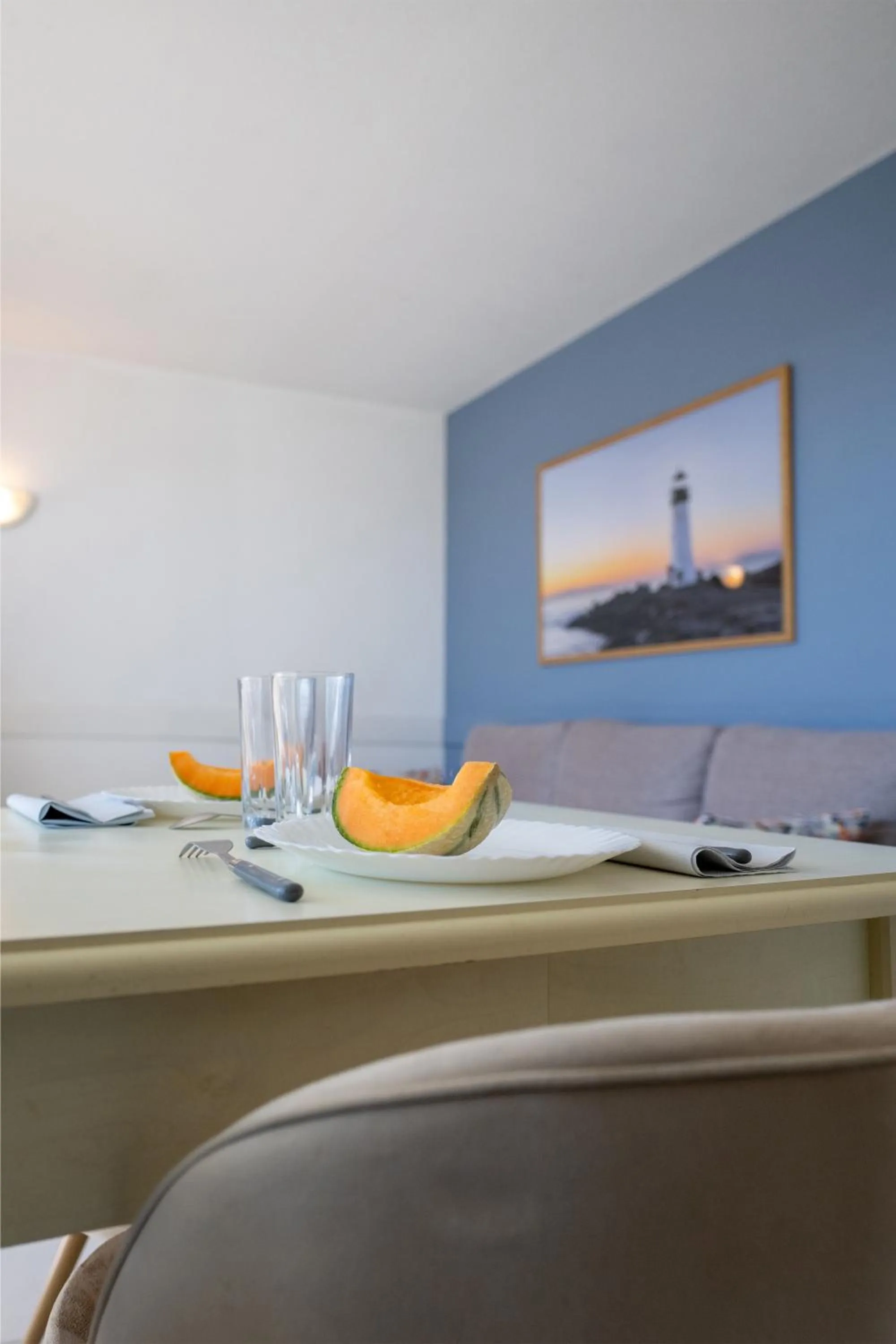 Living room in Résidence Odalys Les Terrasses de Fort Boyard