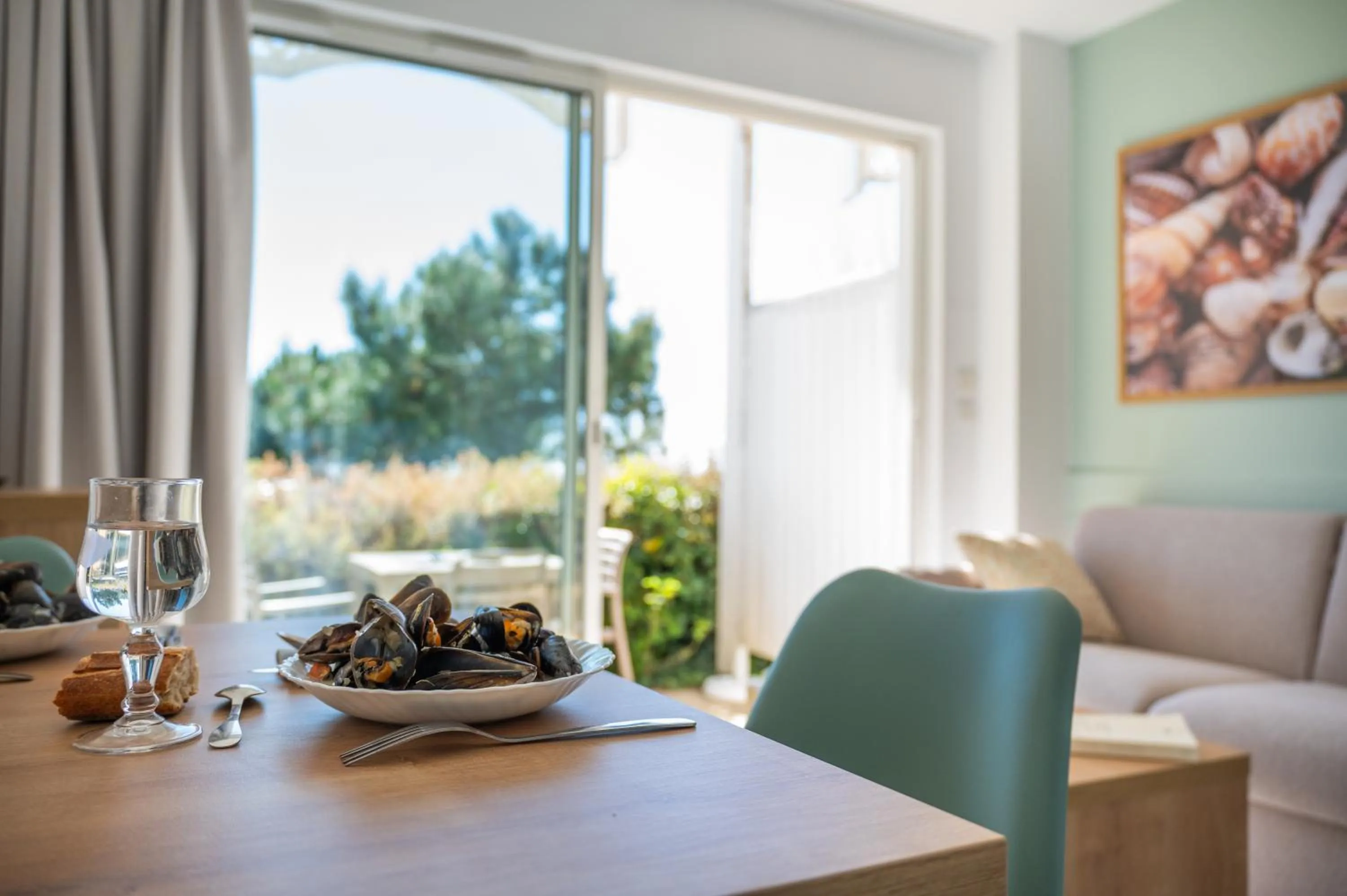 Living room in Résidence Odalys Les Terrasses de Fort Boyard